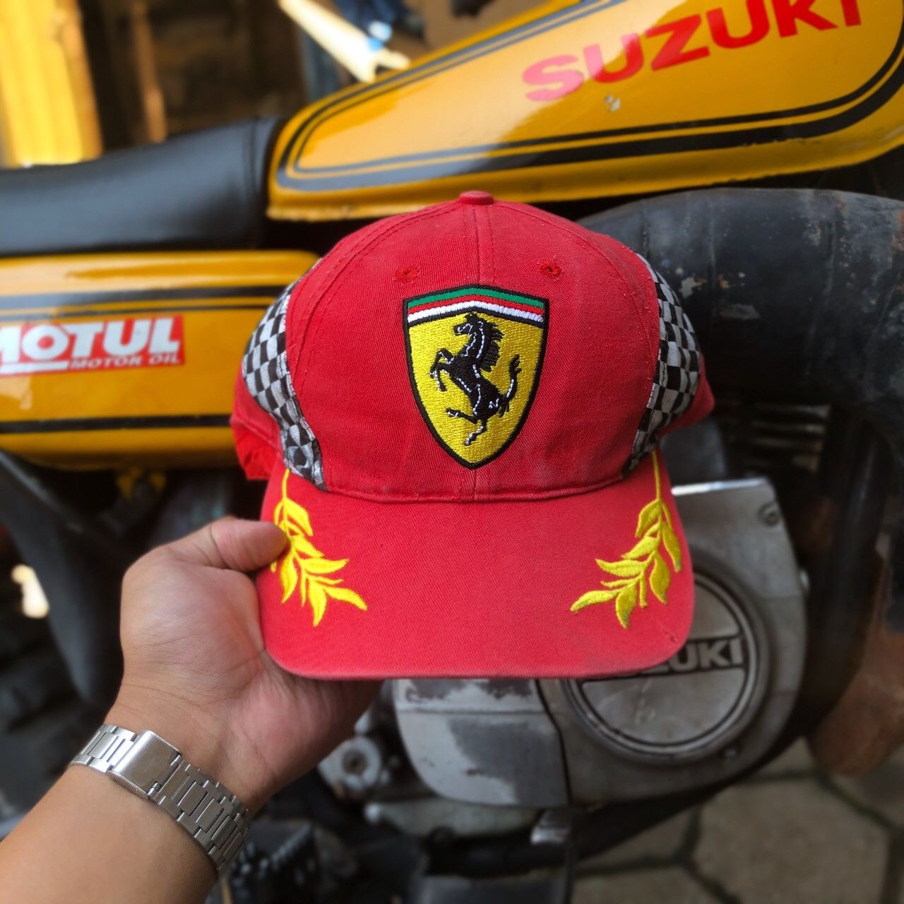 Ferrari Vintage Racing Ferrari Formula-1 Spell Out Hat Size ONE SIZE - 1 Thumbnail