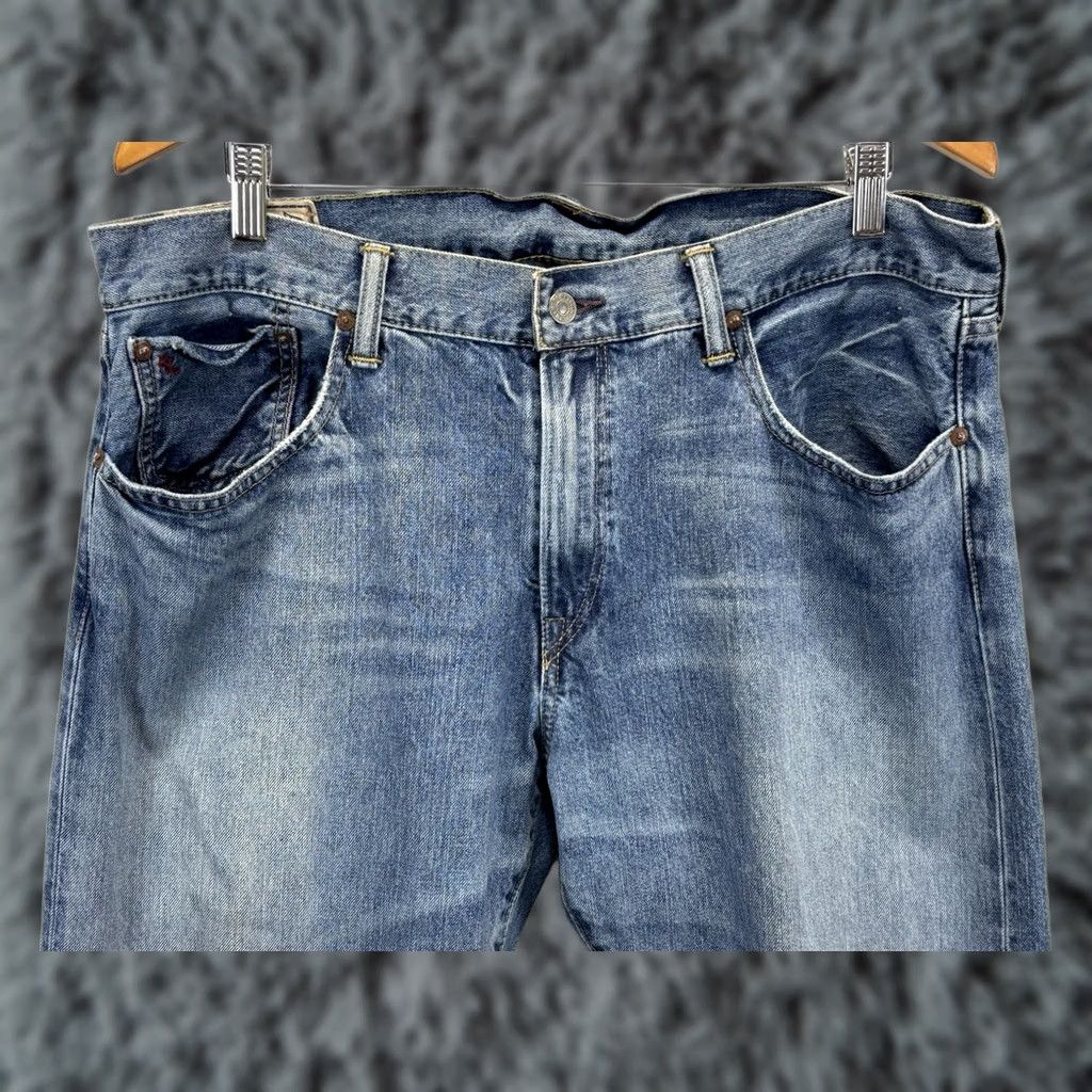 Polo Ralph Lauren Polo Ralph Lauren Jeans Mens 36x32 Blue Straight Fit Zip Fly Denim 5-Pocket Regular Waist 38 Inseam 31-32 Vintage No Size US M / EU 48-50 / 2 - 1 Thumbnail