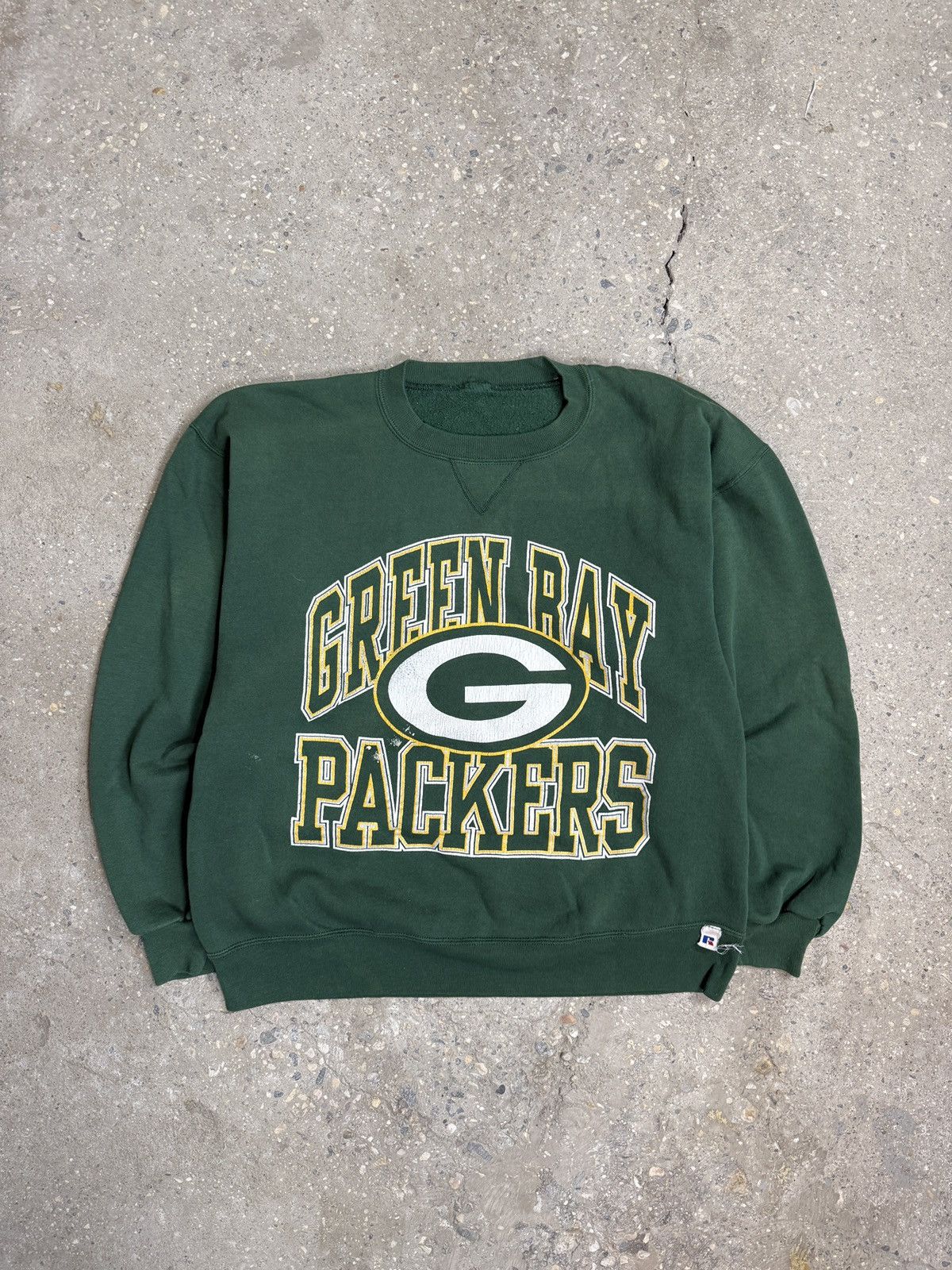 Vintage 90’s Russell Green Bay Packers Vintage Crewneck Size US L / EU 52-54 / 3 - 1 Thumbnail