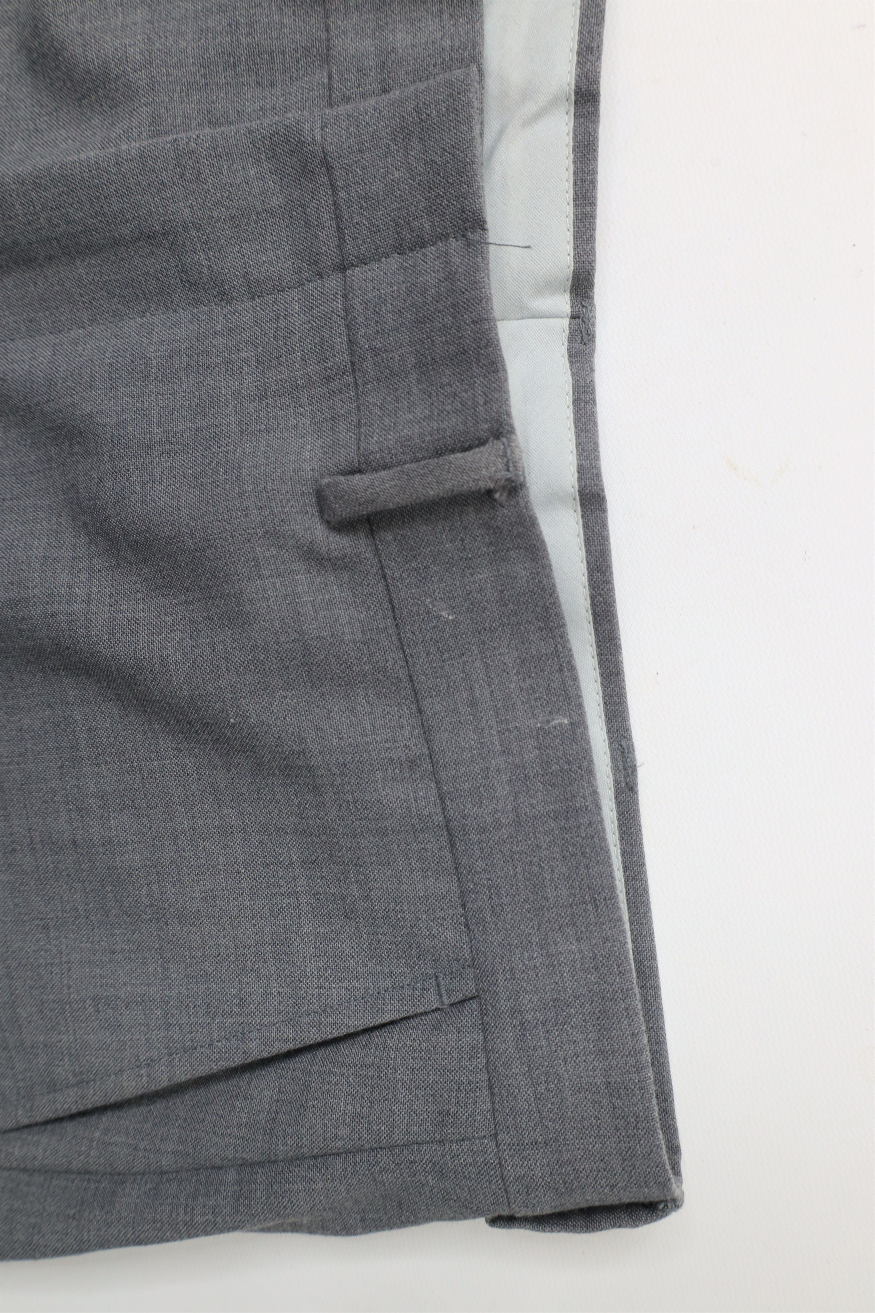 Vintage Vintage 90s Streetwear Wool Blend Wide Leg Chino Pants Gray Size US 36 / EU 52 - 6 Thumbnail