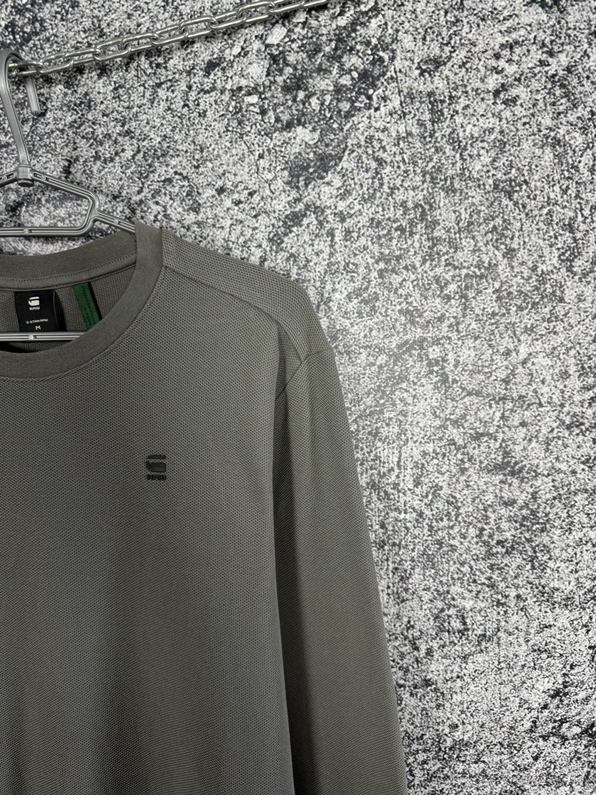 G-Star G-Star Raw Lash R T Long Sleeve Waffle Light Sweatshirt Sz M Size US M / EU 48-50 / 2 - 2 Thumbnail