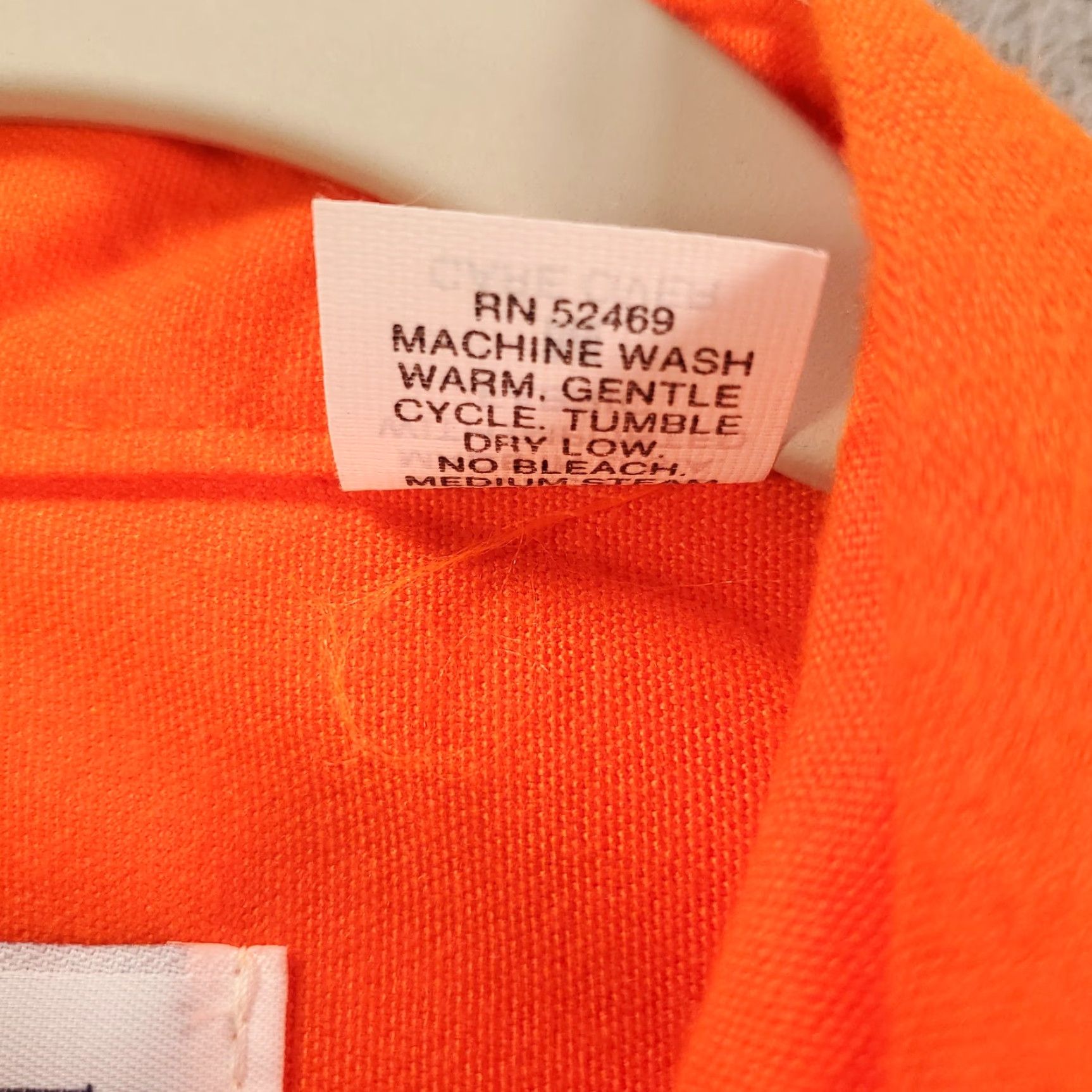 Hunter VINTAGE SPORTS AFIELD Button-Up Flannel Shirt Mens M Orange Hunter's Safety Orange Blank NOS Old Stock Regular Fit Size US M / EU 48-50 / 2 - 6 Thumbnail