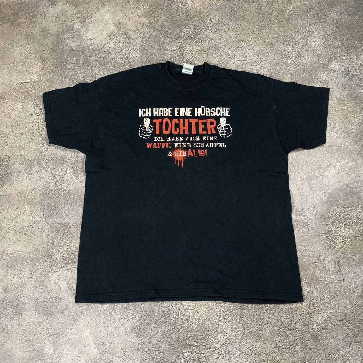 Vintage Vintage Y2K German Graphic Tee Punk Streetwear Tapered XXL Size US XXL / EU 58 / 5 - 1 Thumbnail