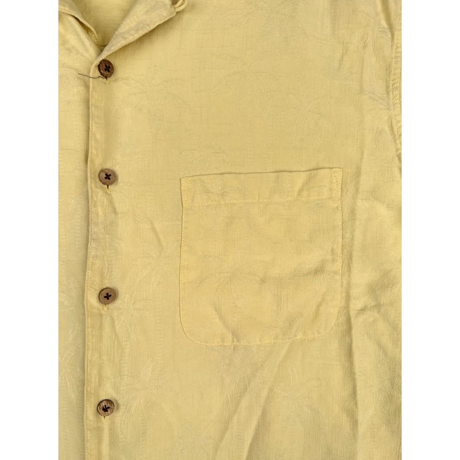 Jos. A. Bank Jos. A. Bank Shirt Men Large Yellow Embroidered Palm Tree 100% Silk Hawaiian Size US L / EU 52-54 / 3 - 6 Thumbnail