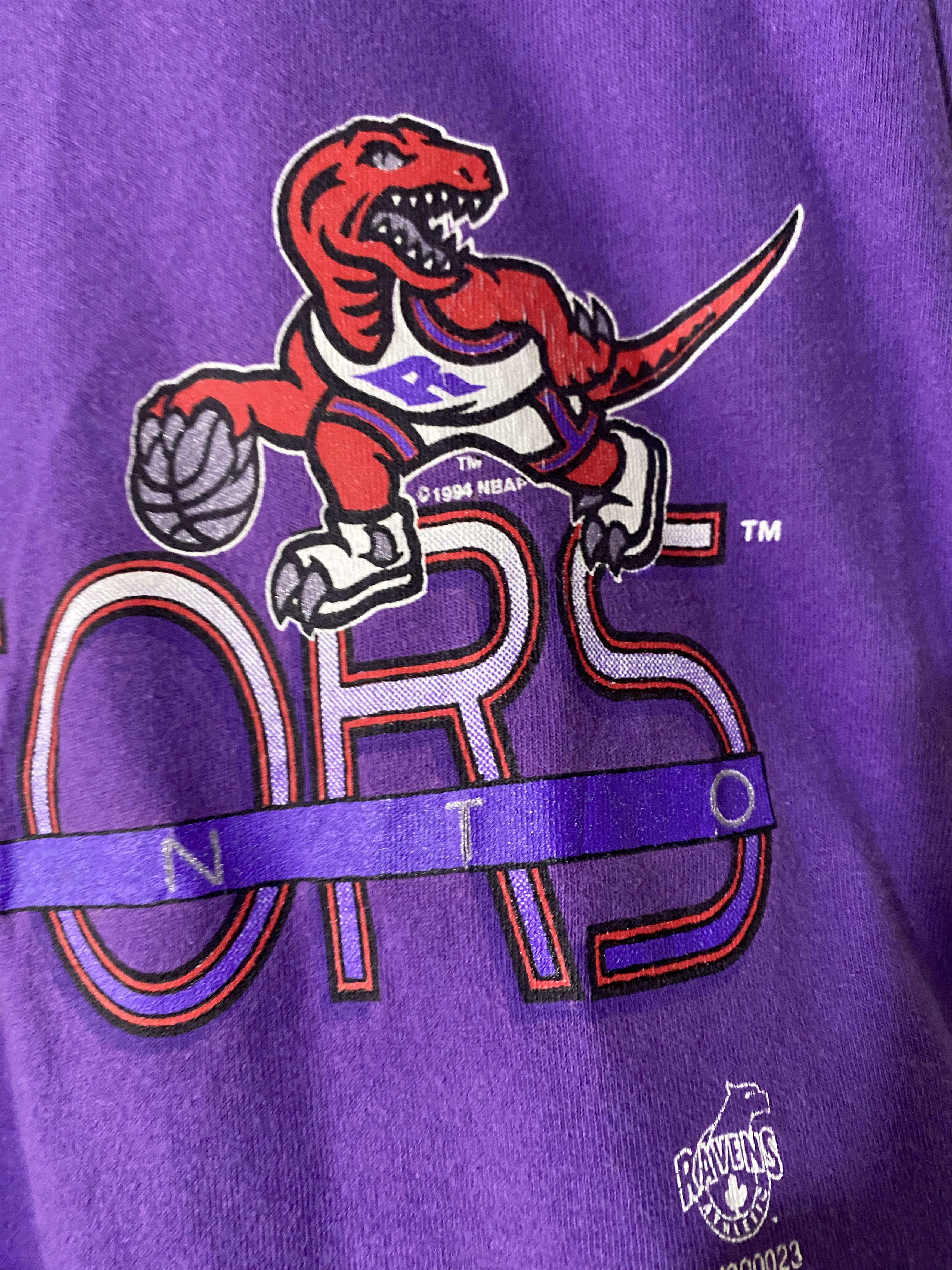 NBA × Vintage Vintage 90s Toronto Raptors NBA T-shirt Size US L / EU 52-54 / 3 - 3 Thumbnail