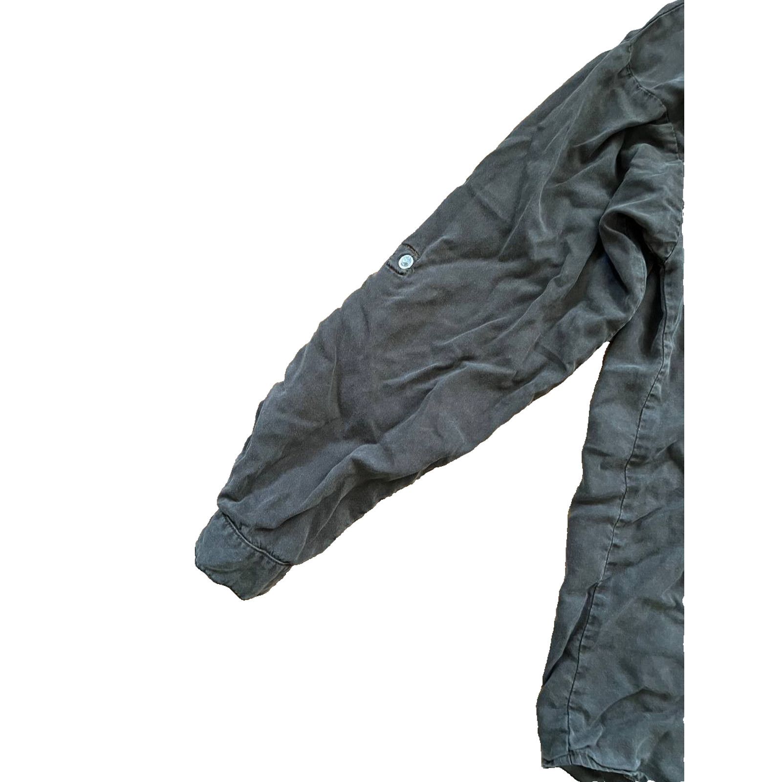 Zara ZARA DENIM Tencel Button Up Dark Snap Button Size XS A000821 Size XS / US 0-2 / IT 36-38 - 10 Thumbnail