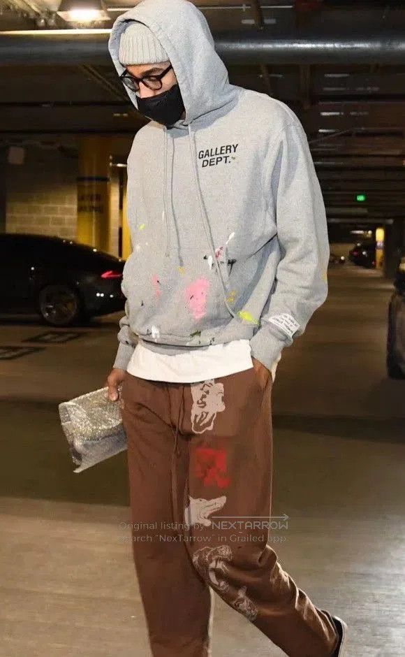 Gallery Dept. Gallery Dept Gray Splatter Print Hoodie. Size US XL / EU 56 / 4 - 4 Thumbnail