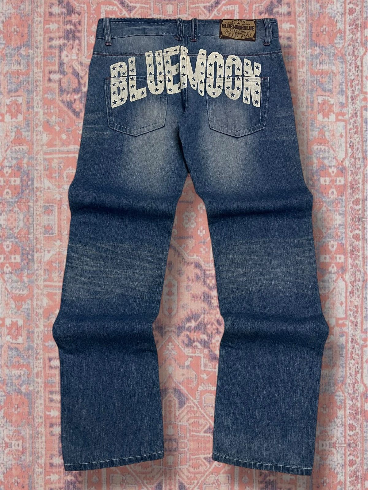 Japanese Brand Vintate Og 1990s Japan Designer Bluemoon Star Streetwear Size US 32 / EU 48 - 10 Thumbnail