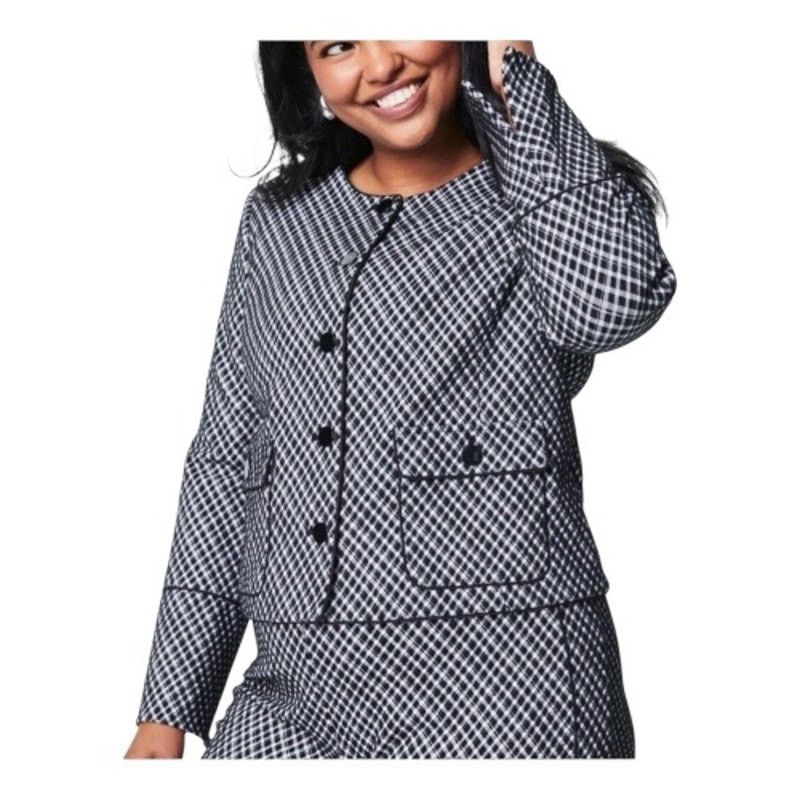 Spanx Spanx Blazer Woman Small Black White Plaid Ponte NWT Size S / US 4 / IT 40 - 1 Thumbnail