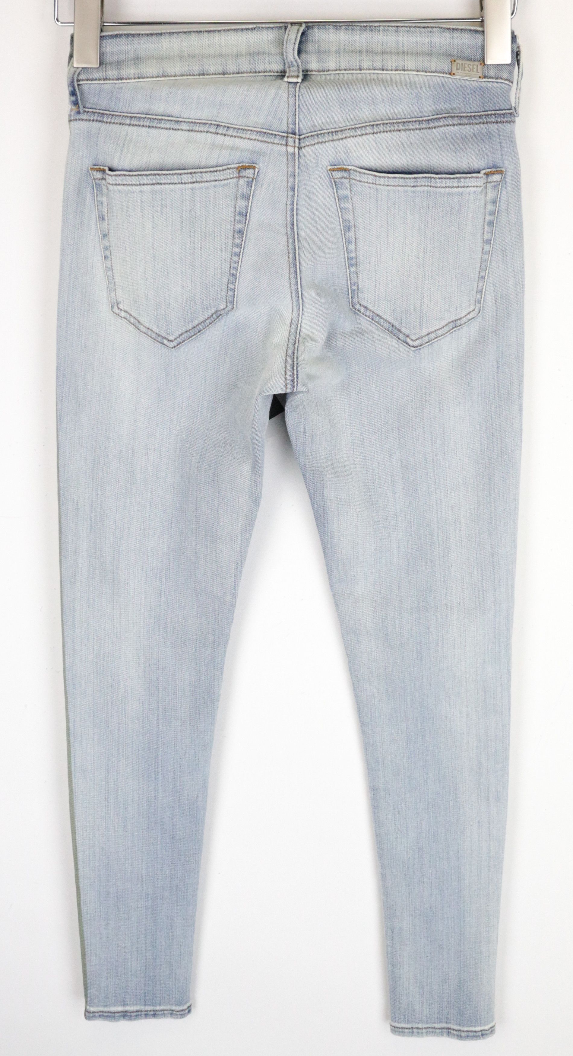 Diesel SLANDY-SP1 0090E W25/L30 Light Blue Stretch Jeans 63599 Size 25" / US 0 / IT 36 - 4 Thumbnail