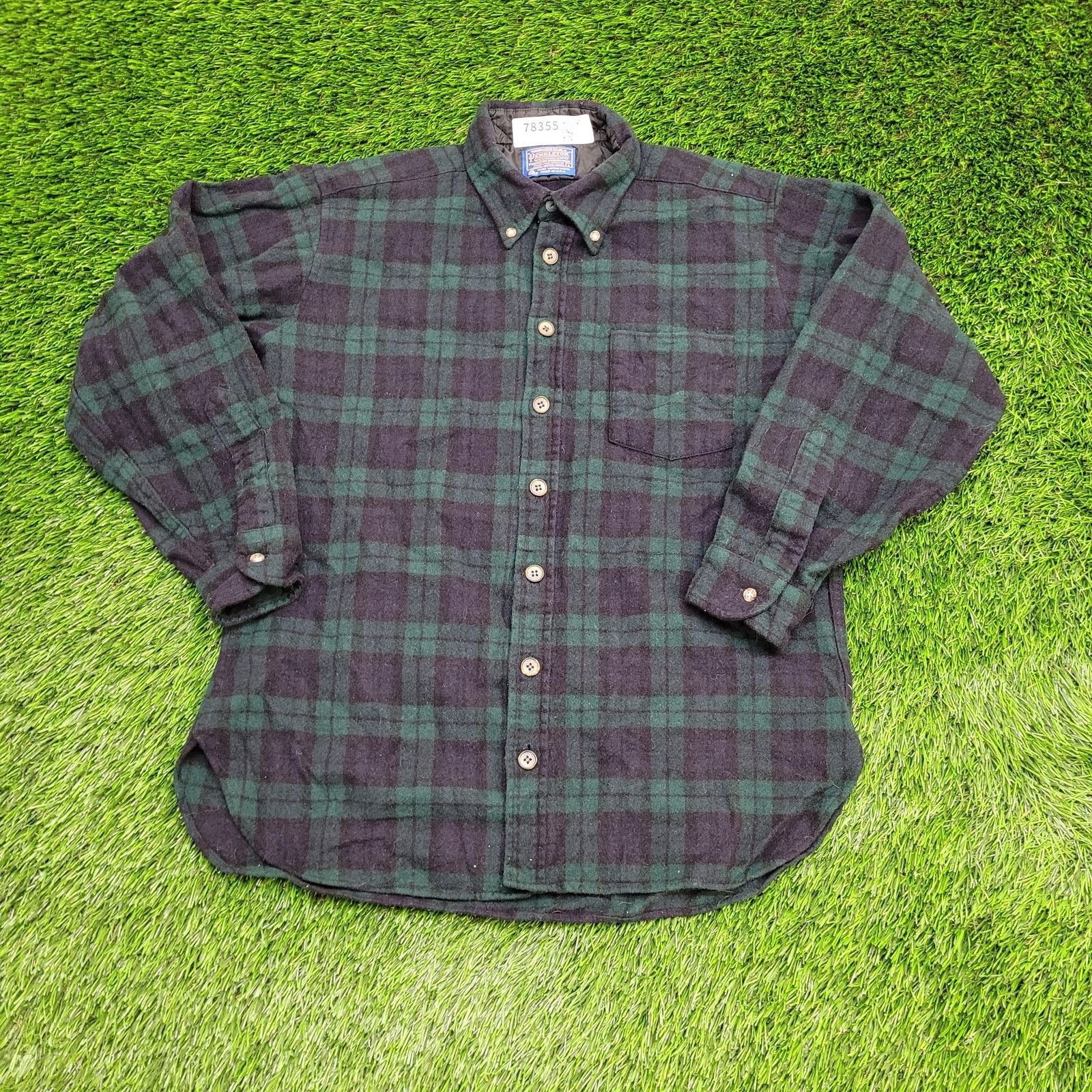 Pendleton Vintage Pendleton Flannel Button Shirt L 21x27 Shadow Plaid Size US L / EU 52-54 / 3 - 1 Thumbnail