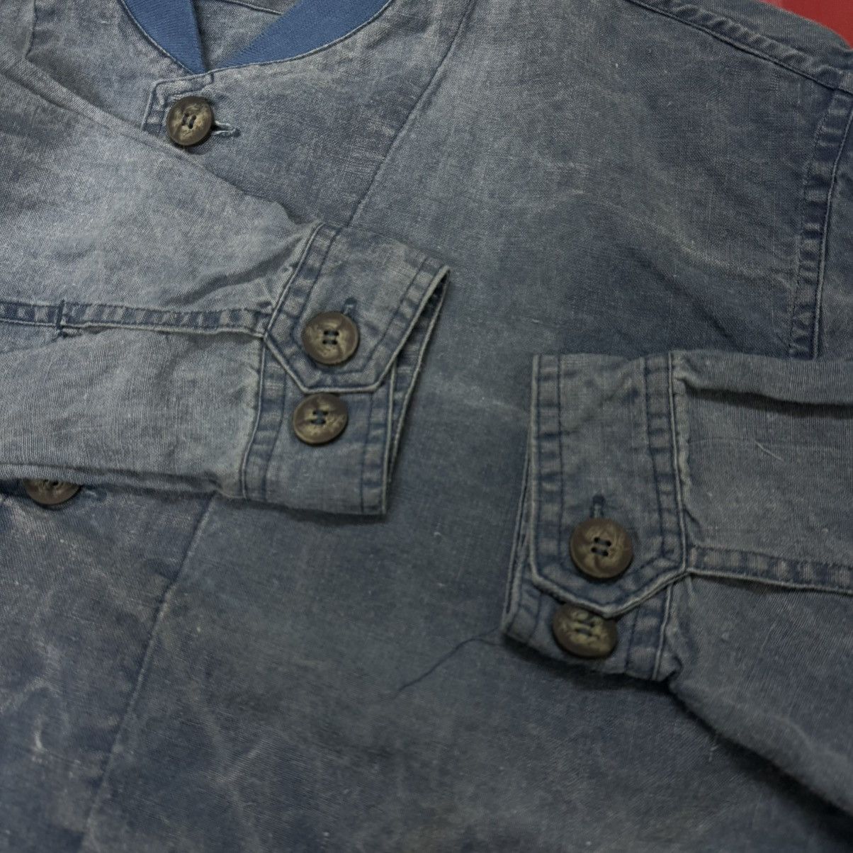 Japanese Brand Vintage Maneaver Jacket Bomber Denim Cotton Size US XL / EU 56 / 4 - 6 Thumbnail