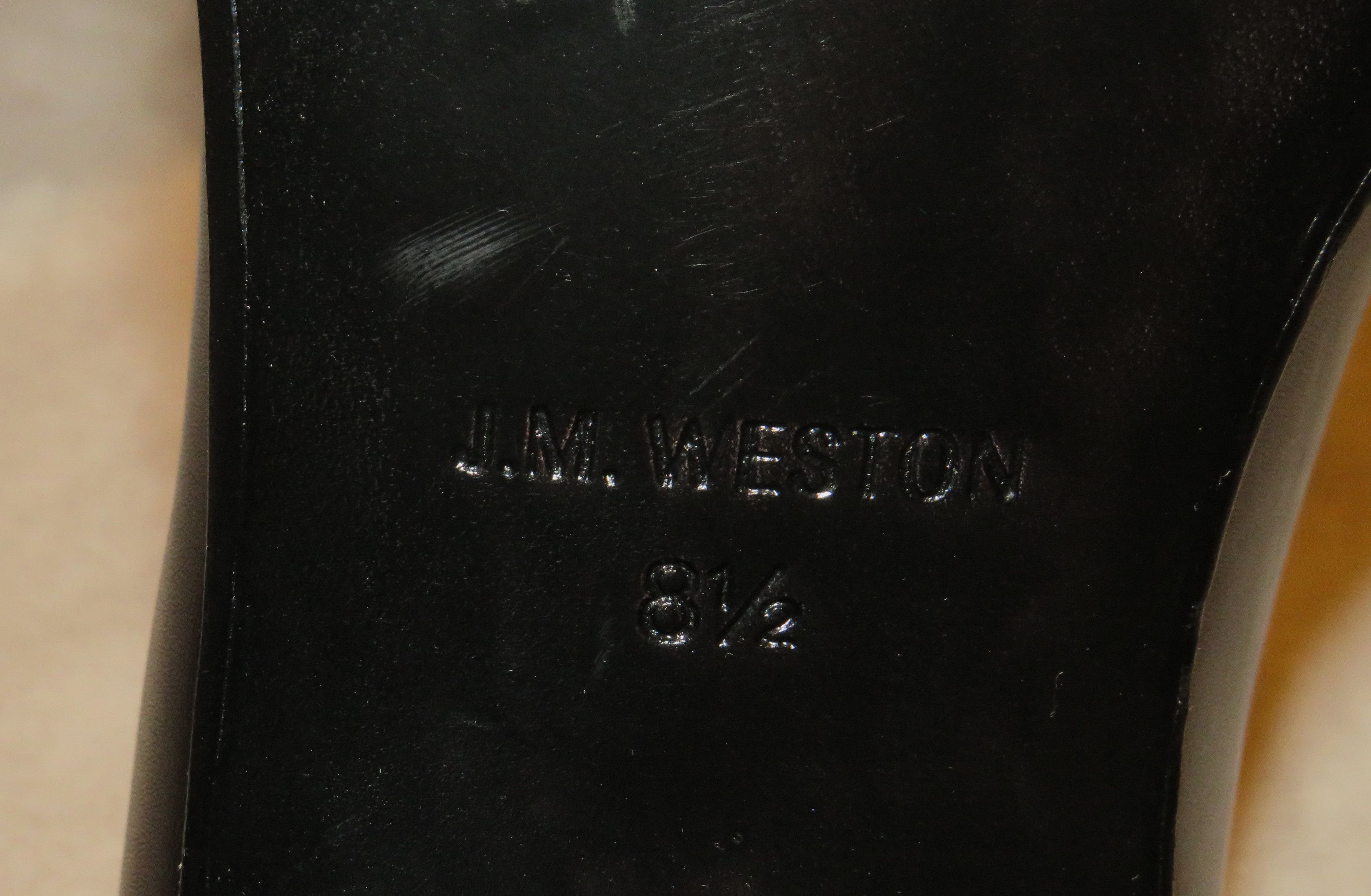 J.M. Weston 911 Black Calf Leather One Piece Formal Loafer 9.5 NWOB Size US 9.5 / EU 42-43 - 10 Thumbnail