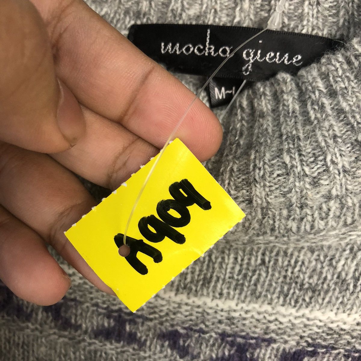 Homespun Knitwear × Japanese Brand Mocha Giene Grey Knitwear #A909 Size S / US 4 / IT 40 - 10 Thumbnail
