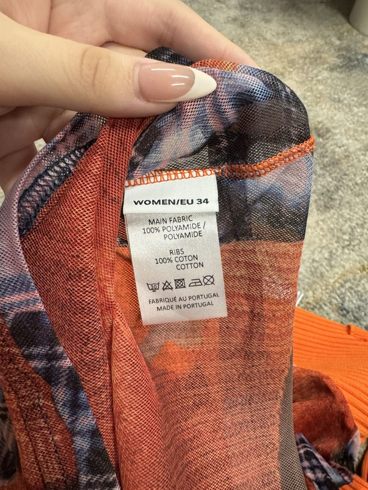 Jean Paul Gaultier × Y/Project Trompe-l'oeil Ruffle Cardigan Top Burnt Orange Size XS / US 0-2 / IT 36-38 - 8 Thumbnail