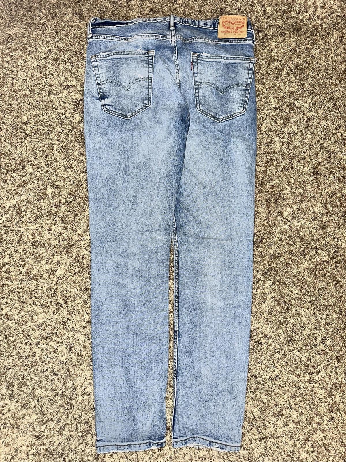 Levi's Men's Levi 511 Light Washed Blue Denim Pants Size US 36 / EU 52 - 4 Thumbnail