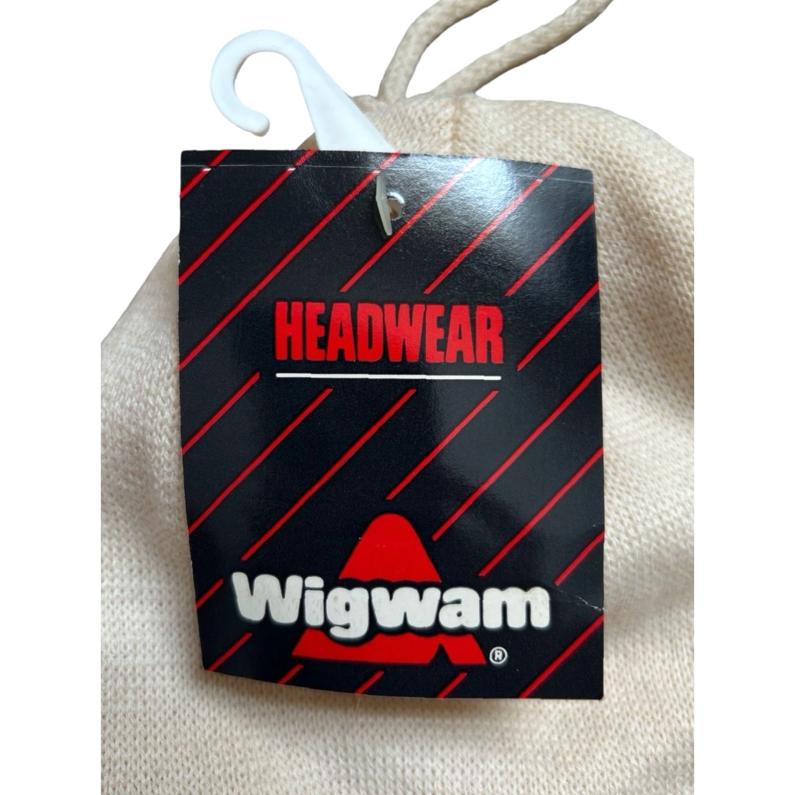 Vintage VINTAGE Wigwam Beanie Hat Adult OSFA White Wool Shell Moisture Wicking Liner Deadstock NWT 90s USA Made Mens Size ONE SIZE - 2 Thumbnail