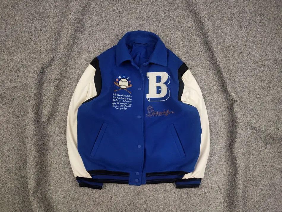 Vintage Vintage Varsity Bomber Letterman Brooklyn Jacket USA Style Size US S / EU 44-46 / 1 - 1 Thumbnail