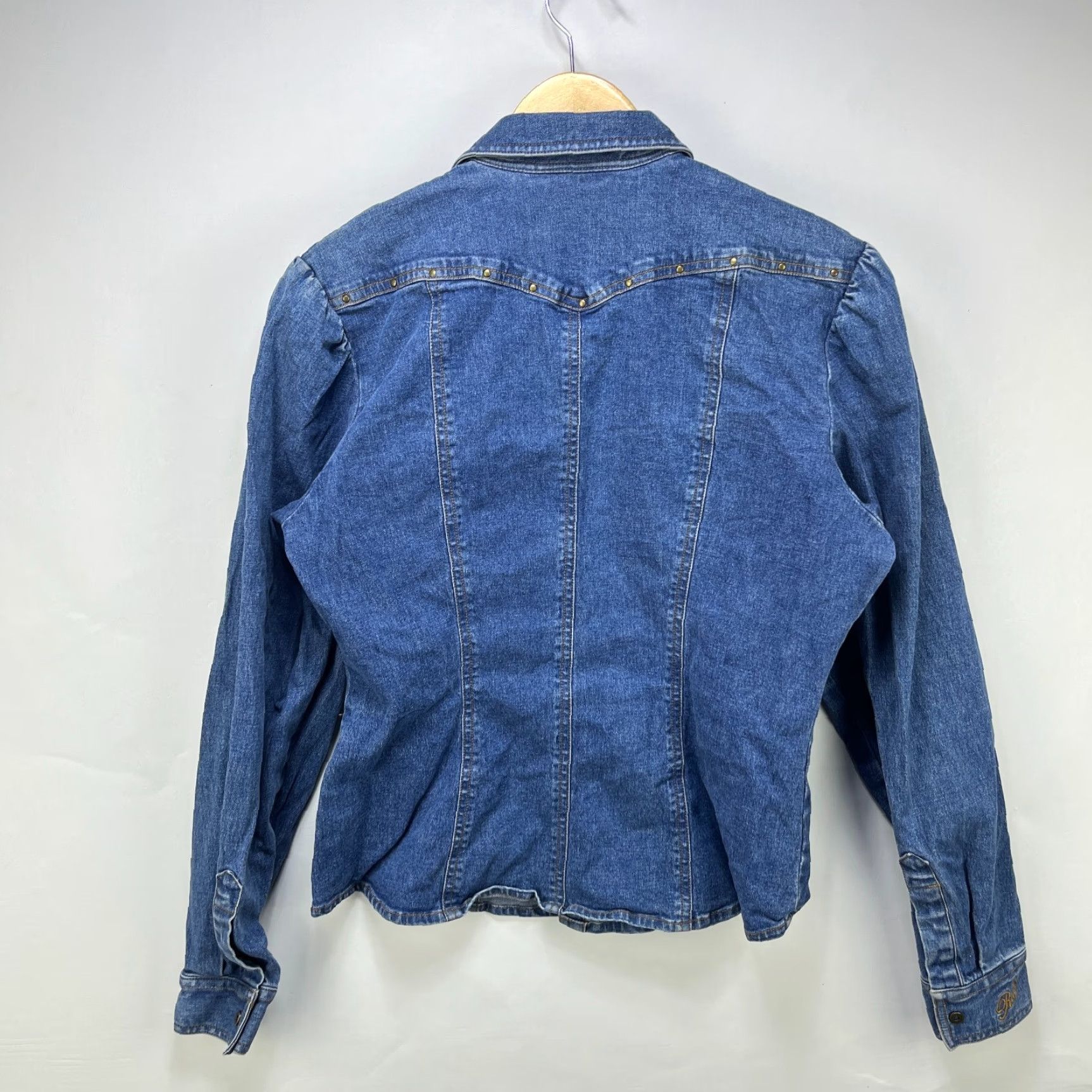 Ralph Lauren VINTAGE Ralph Lauren Denim Jacket Womens L Blue 90s Denim Jacket Snap Size L / US 10 / IT 46 - 6 Thumbnail