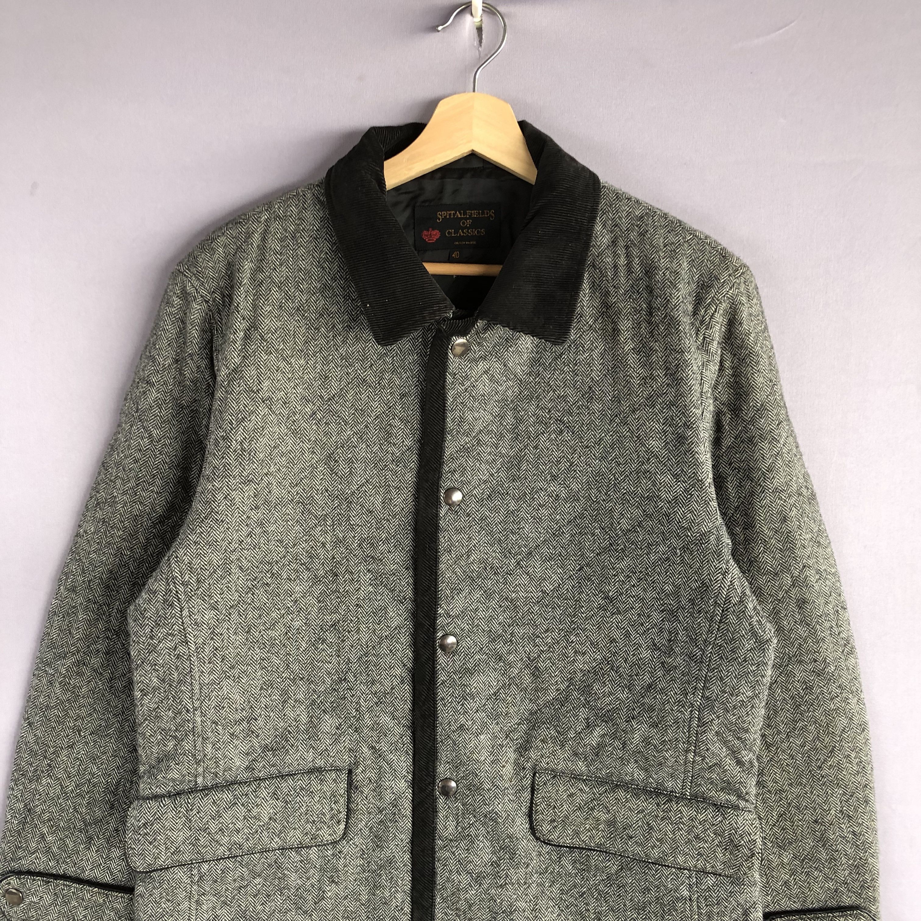 Japanese Brand × Vintage Vintage SpitalField Thermolite Quilted Wool Jackets Size US XS / EU 42 / 0 - 3 Thumbnail