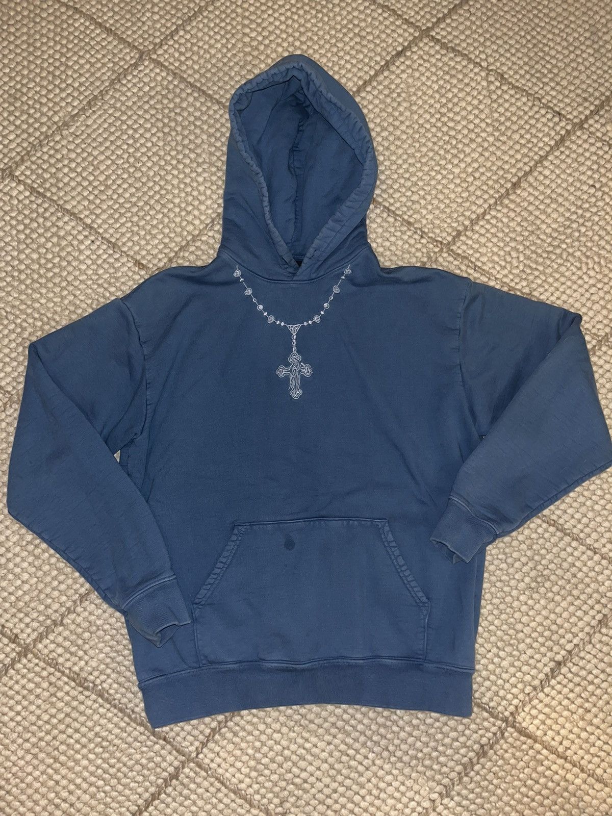 Warren Lotas Warren Lotas Blue Rosary Hoodie | Grailed
