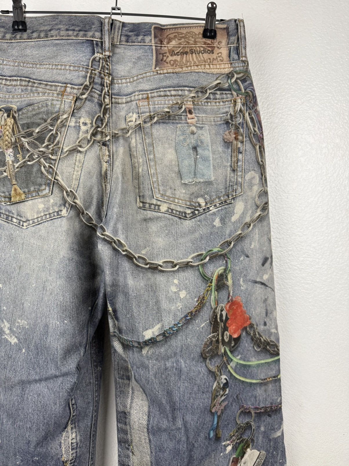 Acne Studios SS24 Acne Studios 1981M Key Chain Print Denim Size US 30 / EU 46 - 6 Thumbnail