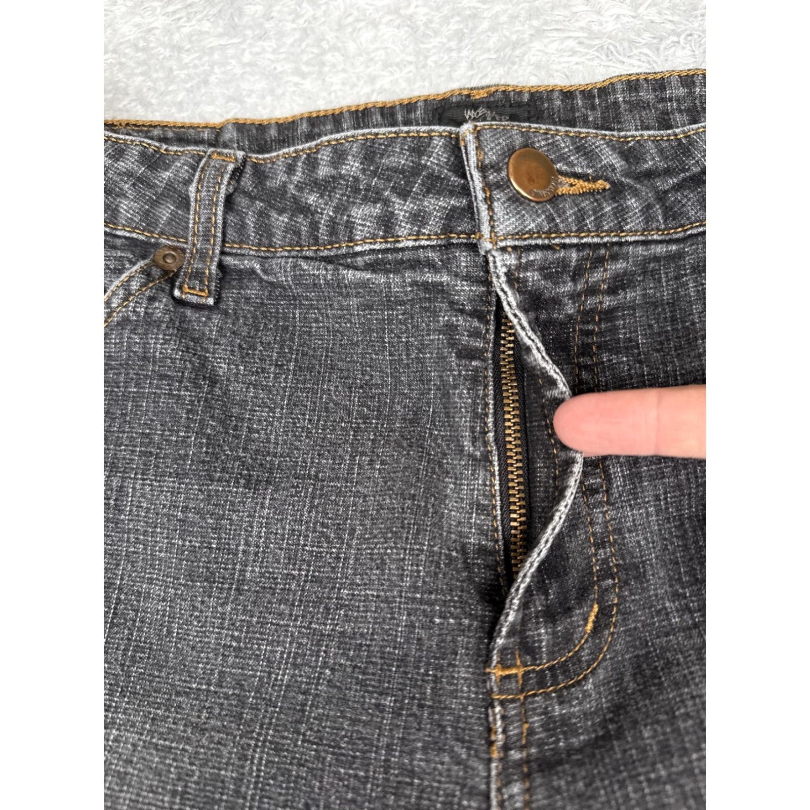 Vintage Westbound Jeans Womens 14 Gray Straight Leg Stretch Denim Mid Rise Casual Size 36" / US 14 / IT 50 - 5 Thumbnail