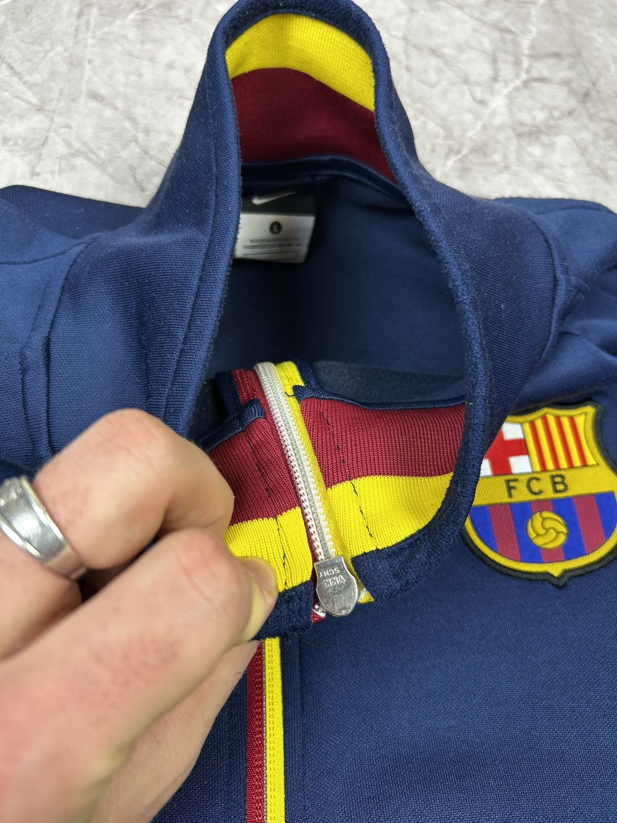 Nike Nike F.C. Barcelona Football Track Top Soccer Jacket Rare Size US L / EU 52-54 / 3 - 8 Thumbnail
