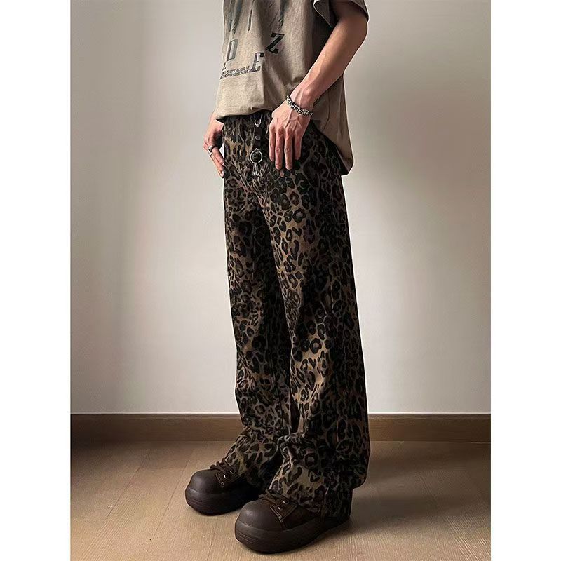 Japanese Brand × Jean High Street Vintage Leopard Print Straight Leg Jeans Size US 34 / EU 50 - 5 Thumbnail