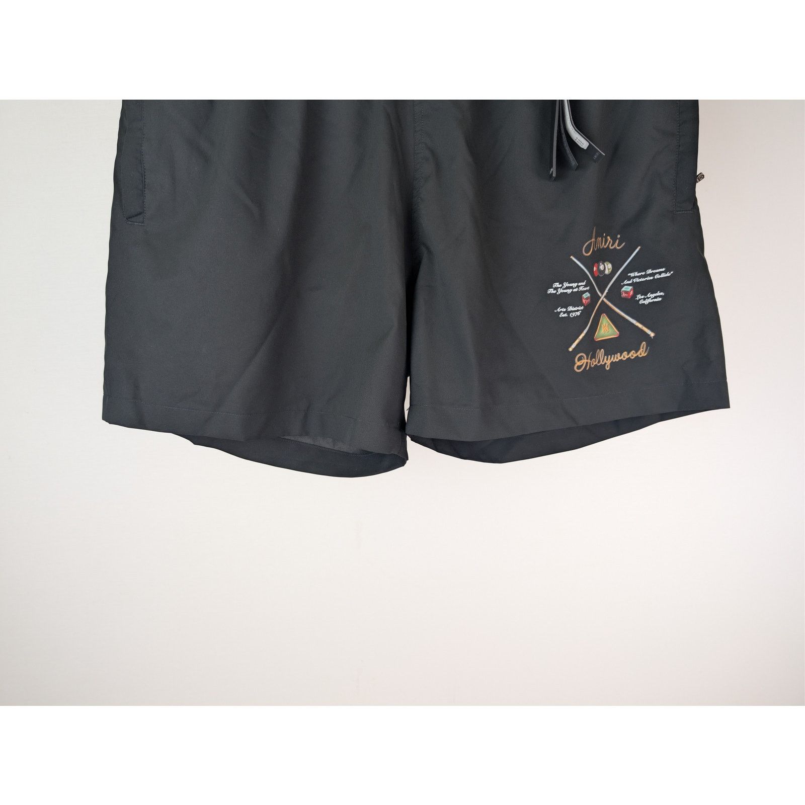 Amiri o1rshd1 Pool Cue Swim Trunk Shorts in Black Size US 36 / EU 52 - 4 Thumbnail