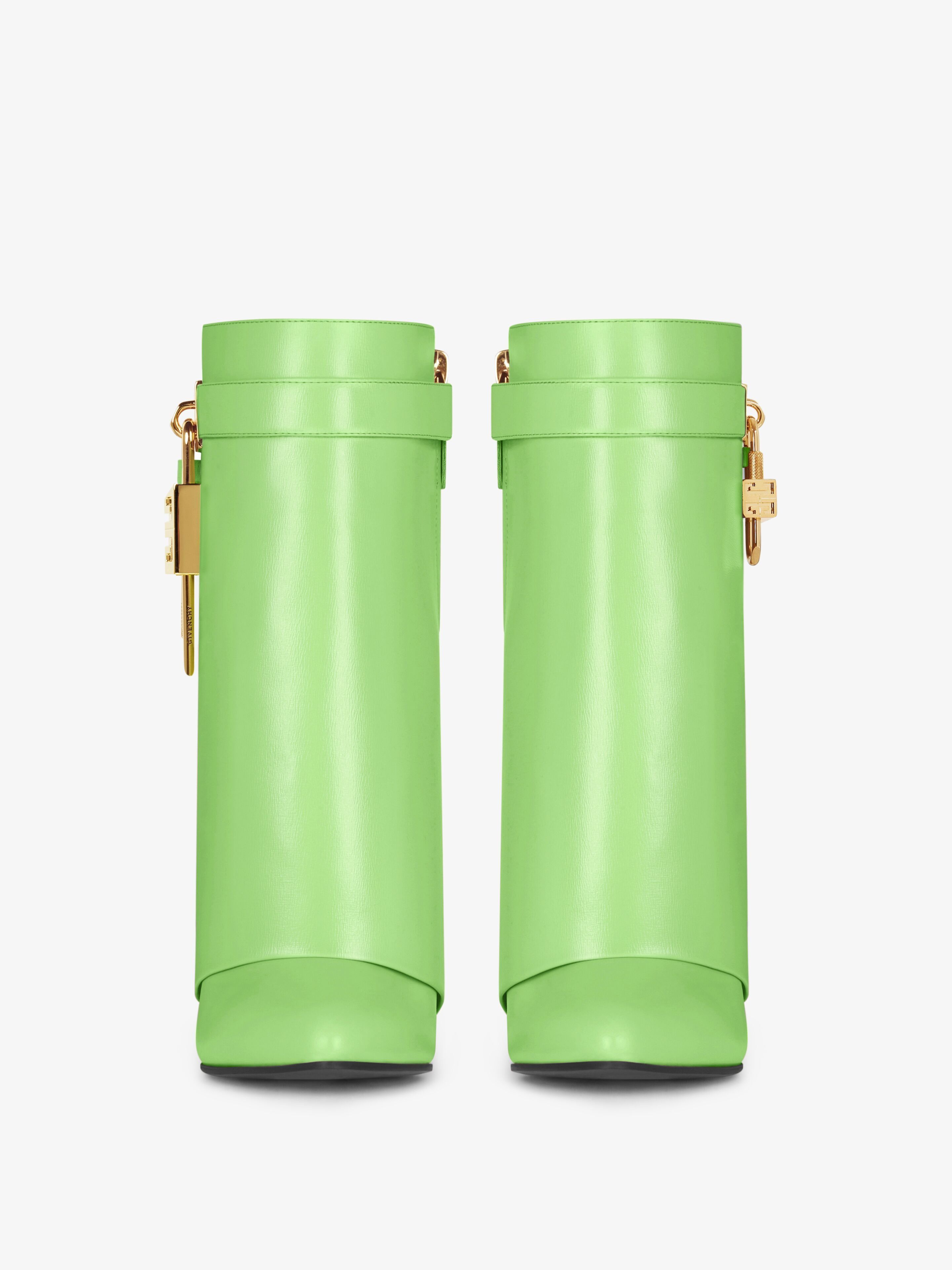Givenchy o1srvl11e0525 Shark Lock Boots 90mm in Mint Green Size US 6 / IT 36 - 3 Thumbnail