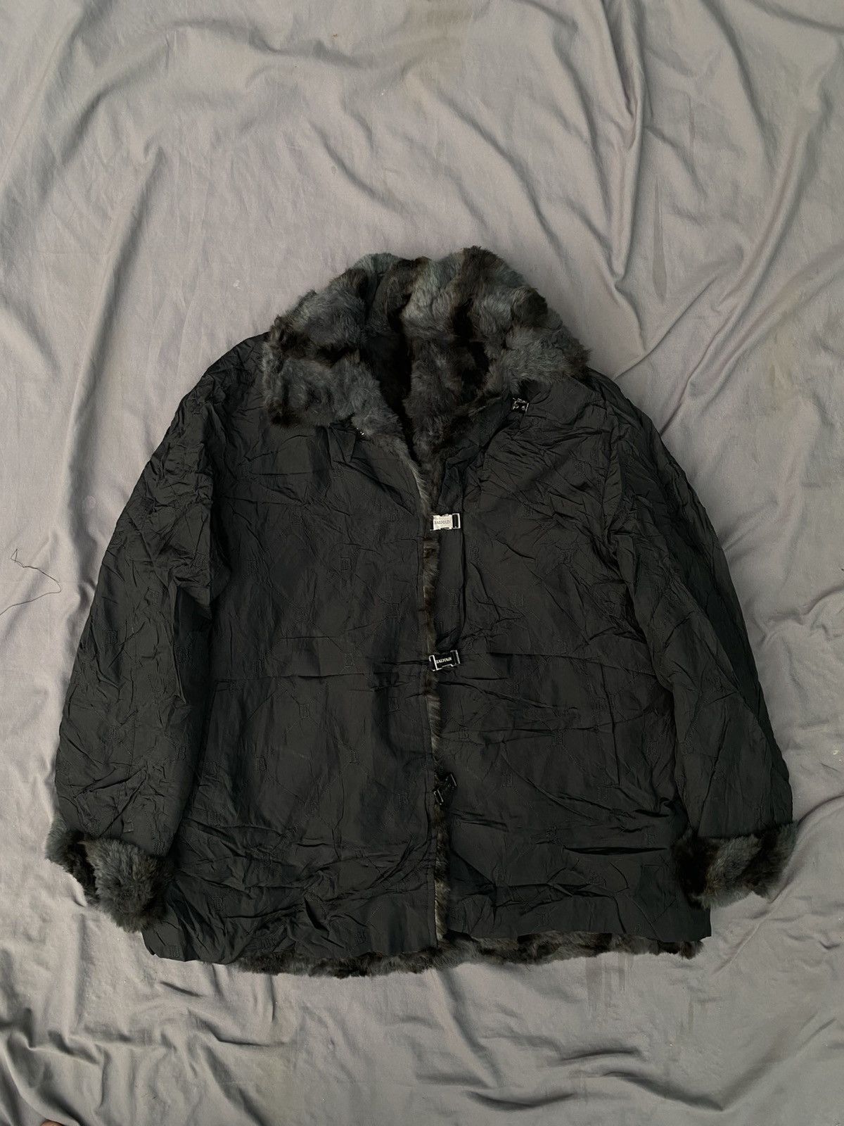 Balmain 90s Balmain Reversible Silk Jacket Size M / US 6-8 / IT 42-44 - 1 Thumbnail