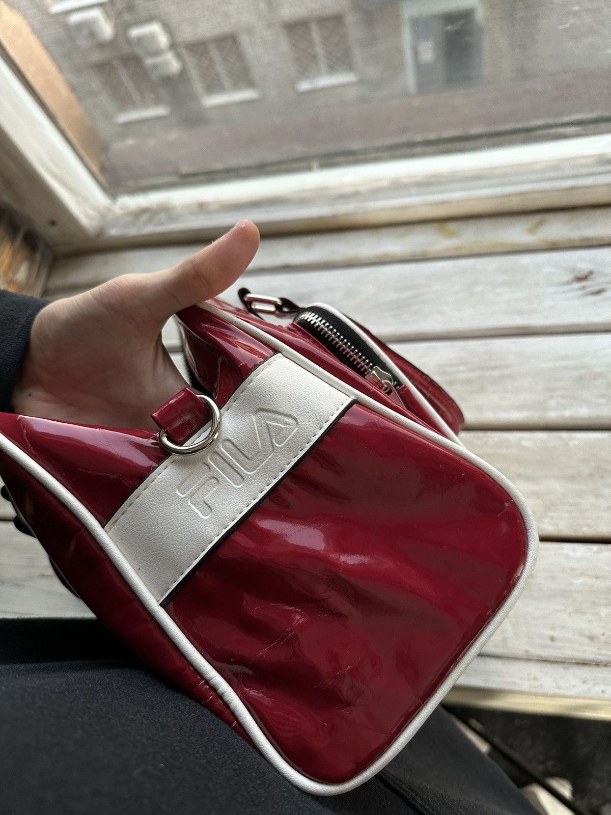 Fila 🚨Y2K AVANT-GARDE FILA 🚨mesh RED Japan style hand bag 90s Size ONE SIZE - 15 Thumbnail