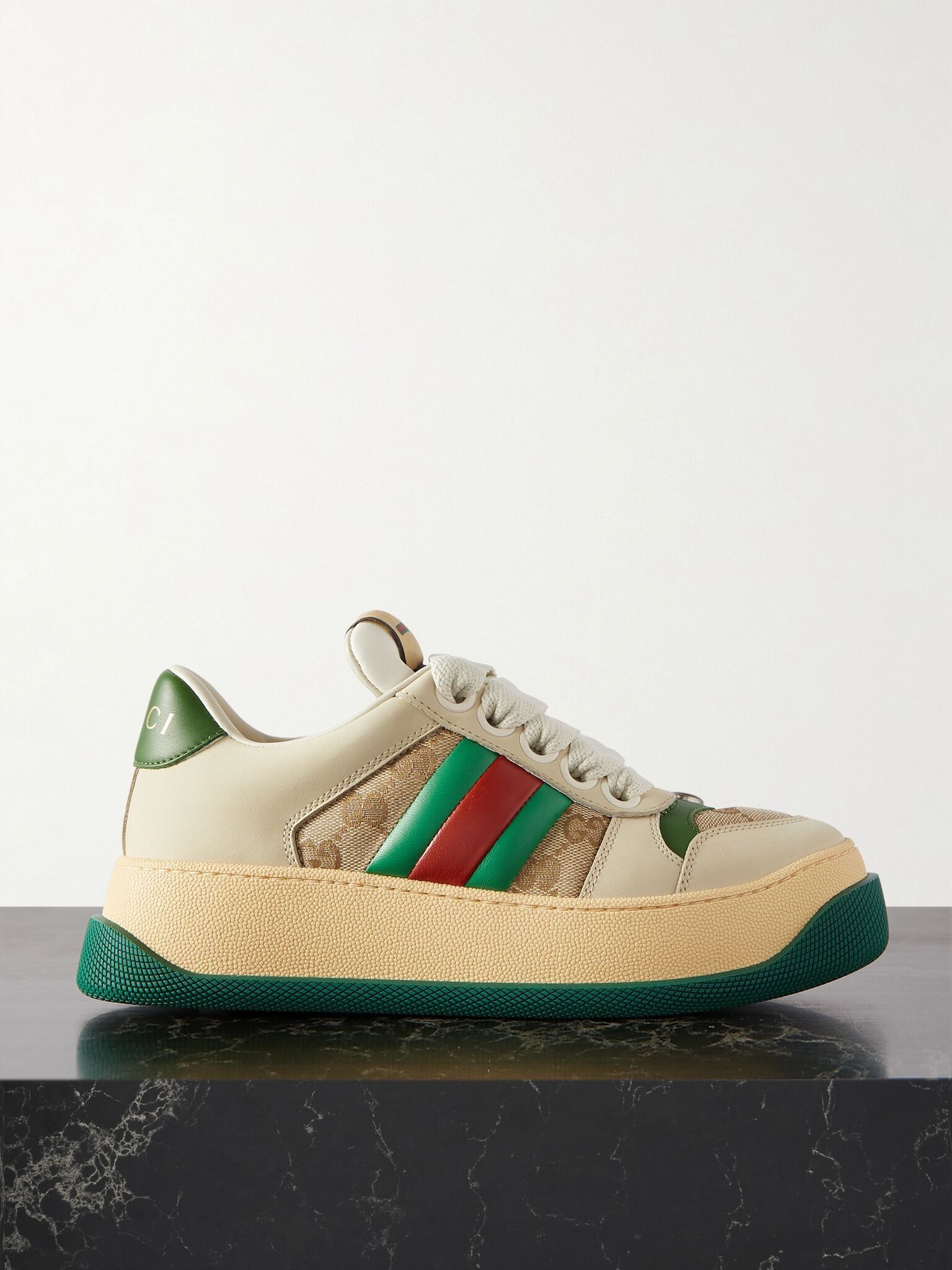 Gucci oc11z1025 Screener Trainer With Web in Multicolor Size US 5 / IT 35 - 1 Thumbnail