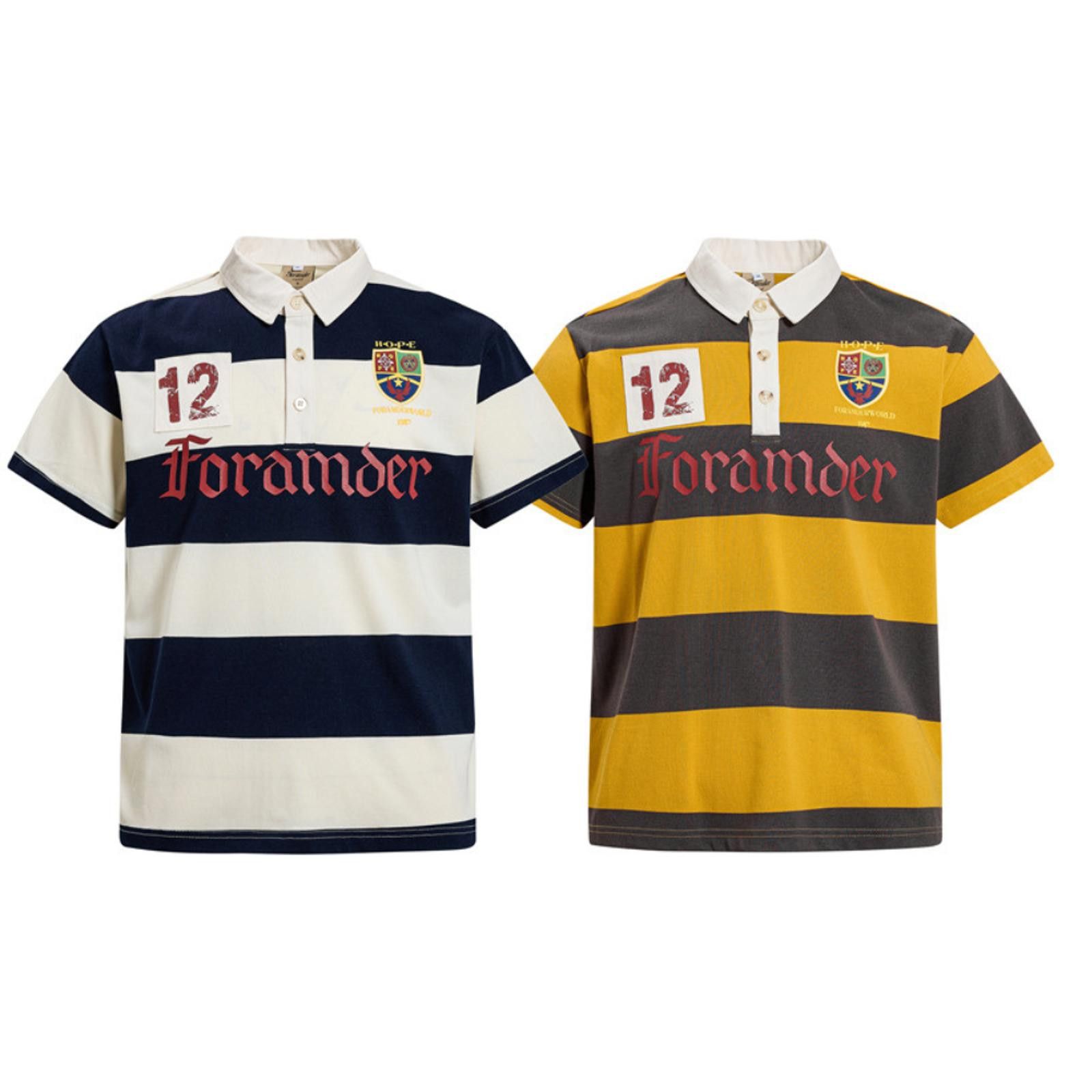 Vintage Navy-Stripe Rugby Polo Shirt Size US M / EU 48-50 / 2 - 5 Thumbnail