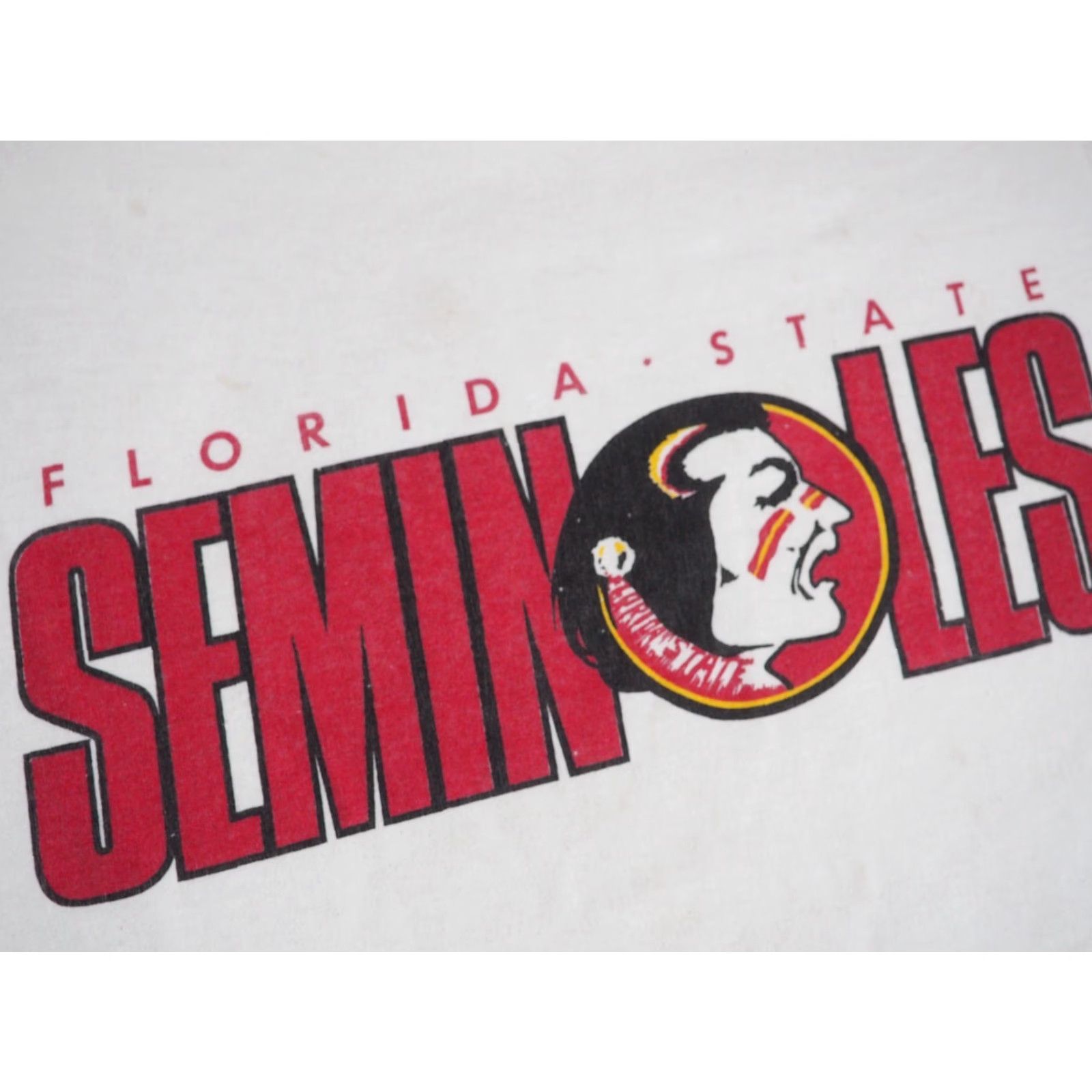 Jerzees VTG 90s Jerzees Florida State Seminoles FSU University White Tee T-Shirt L Mens Short Sleeve Cotton Graphic Tee Decade 1990s Size L Color White Size US L / EU 52-54 / 3 - 5 Thumbnail