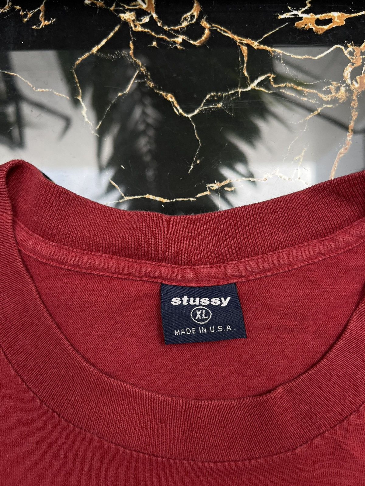 Stussy × Vintage 90’s RARE STUSSY INTERNATIONAL MADE IN USA TEE CENTR LOGO Size US XL / EU 56 / 4 - 4 Thumbnail