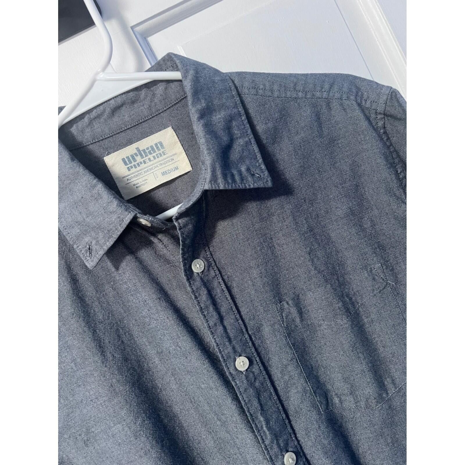 Urban Pipeline Urban Pipeline Shirt Mens Medium Grey Excellent Button Down Size US M / EU 48-50 / 2 - 7 Thumbnail