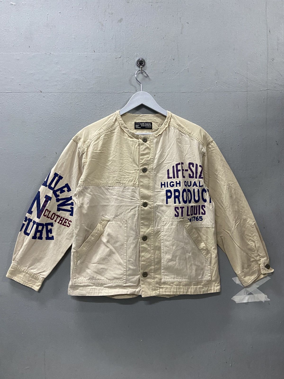 Japanese Brand CUBE SUGAR WORKWEAR PATCHWORK WORK JACKET Size US M / EU 48-50 / 2 - 1 Thumbnail