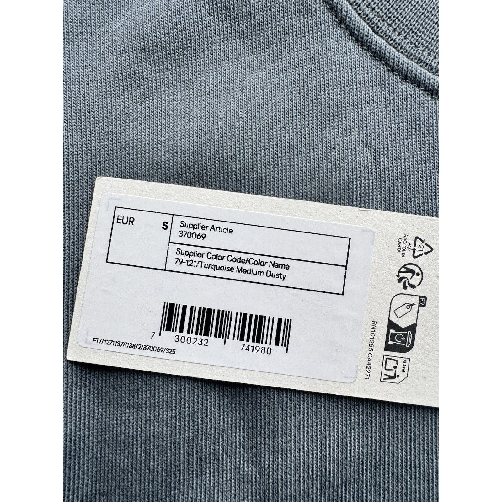 Arket Arket Sweatshirt Gray French Terry Organic Cotton Crew Neck Size US S / EU 44-46 / 1 - 5 Thumbnail