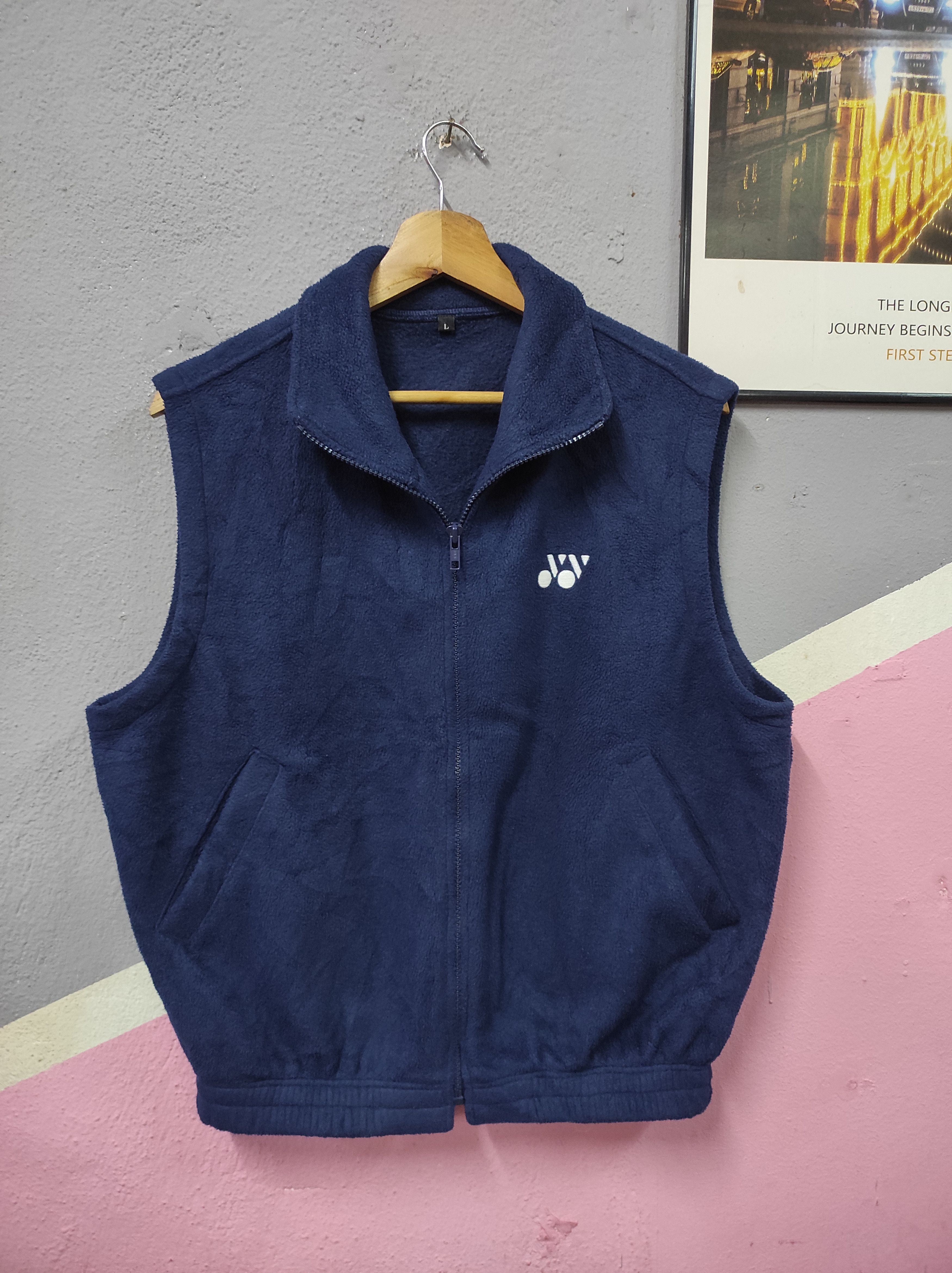 Japanese Brand × Vintage YONEX FLEECE SHERPA VEST JACKET SLEEVELESS Size US M / EU 48-50 / 2 - 2 Thumbnail