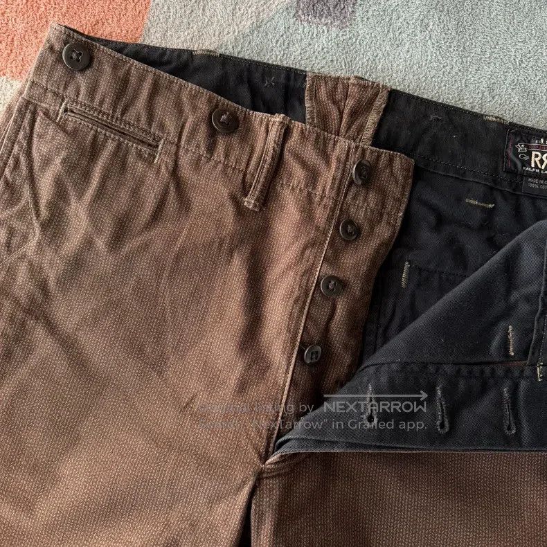RRL Ralph Lauren RRL Ralph Lauren Brown striped casual pants Size US 30 / EU 46 - 3 Thumbnail