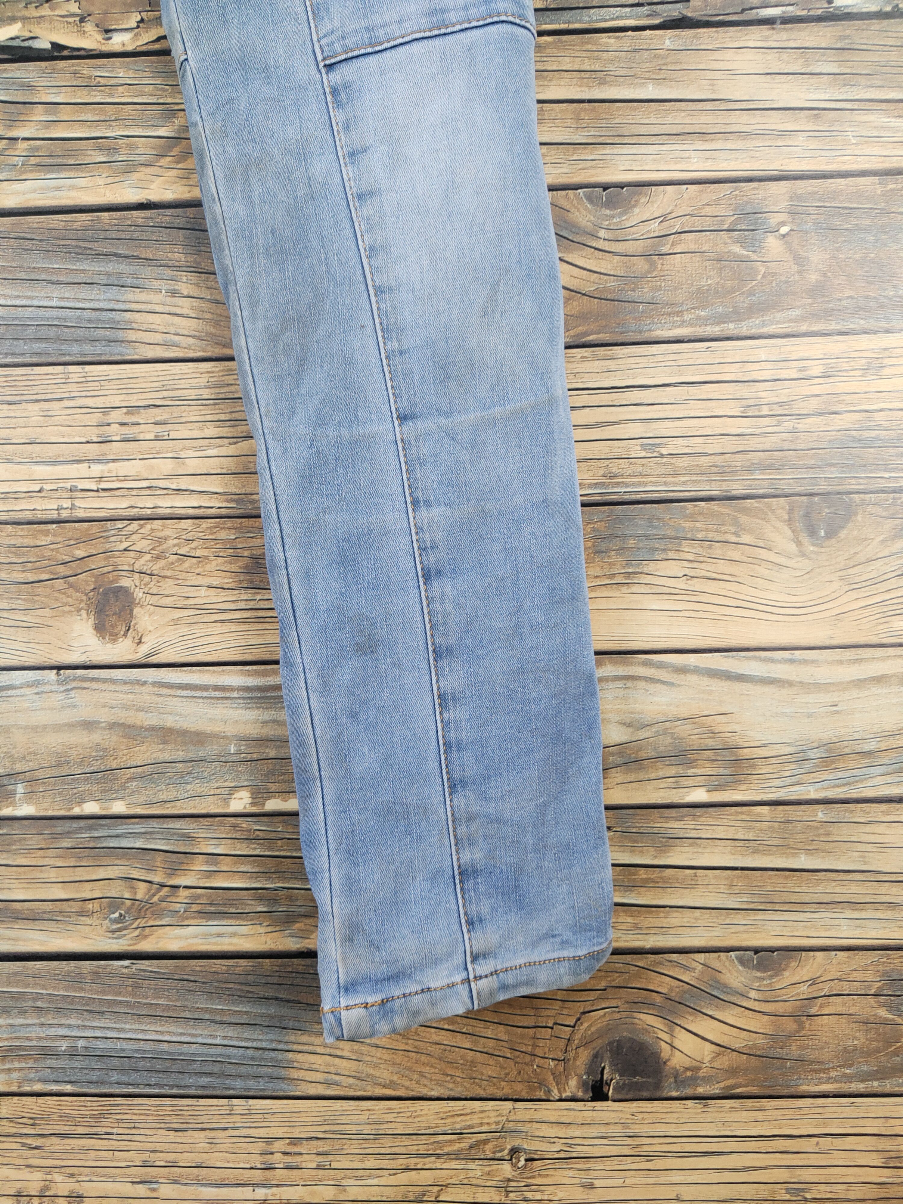 Japanese Brand I'z Frontier Blue Distressed Ripped Jeans #W2091 Size US 32 / EU 48 - 14 Thumbnail