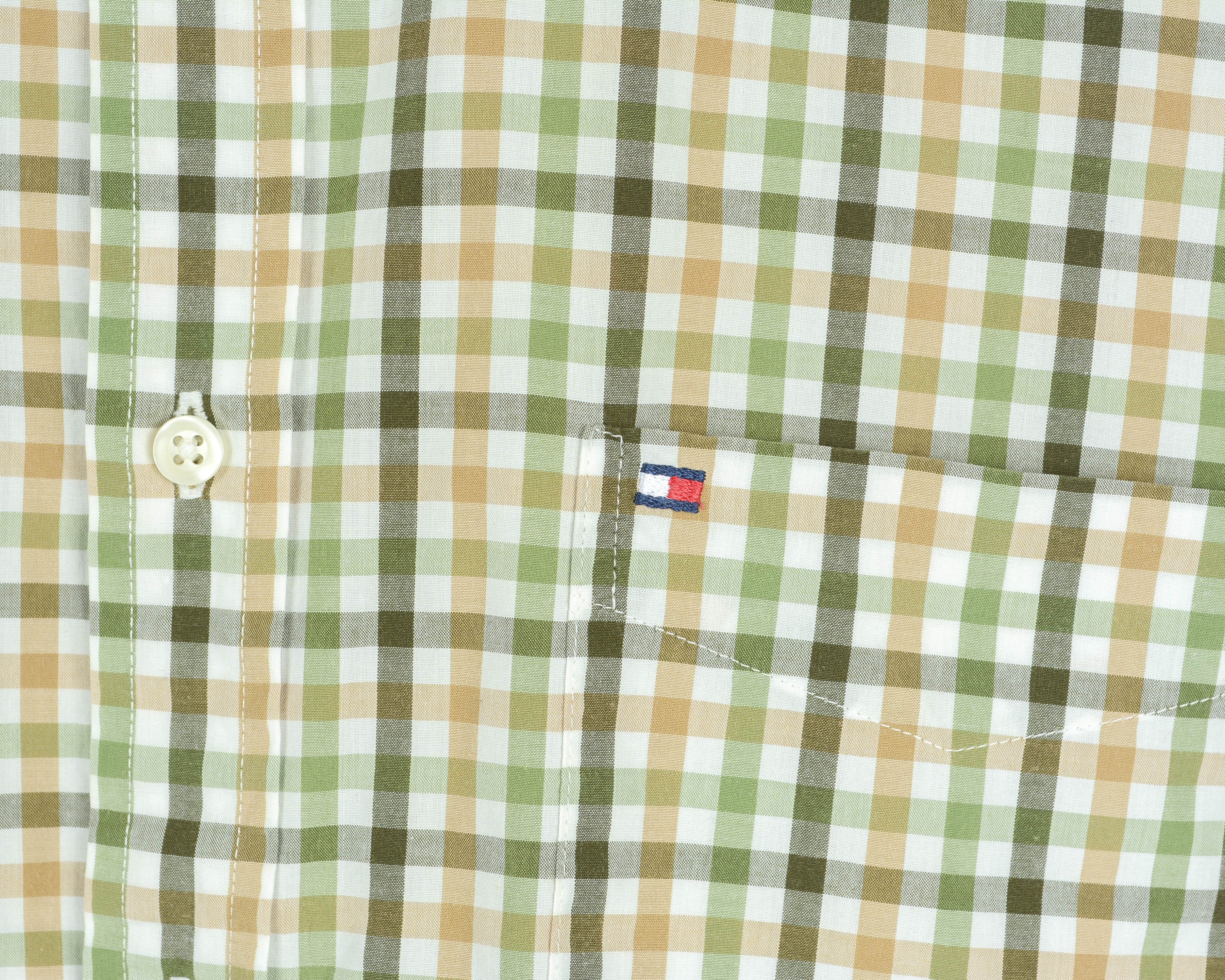 Tommy Hilfiger L Cotton Casual Shirt Check Plaid Tartan Retro Long Sleeve Size US L / EU 52-54 / 3 - 10 Thumbnail