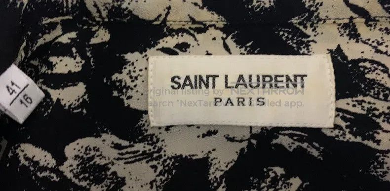 Saint Laurent Paris Saint Laurent Paris size 41 Silk French Rose Shirt Size US XXL / EU 58 / 5 - 3 Thumbnail