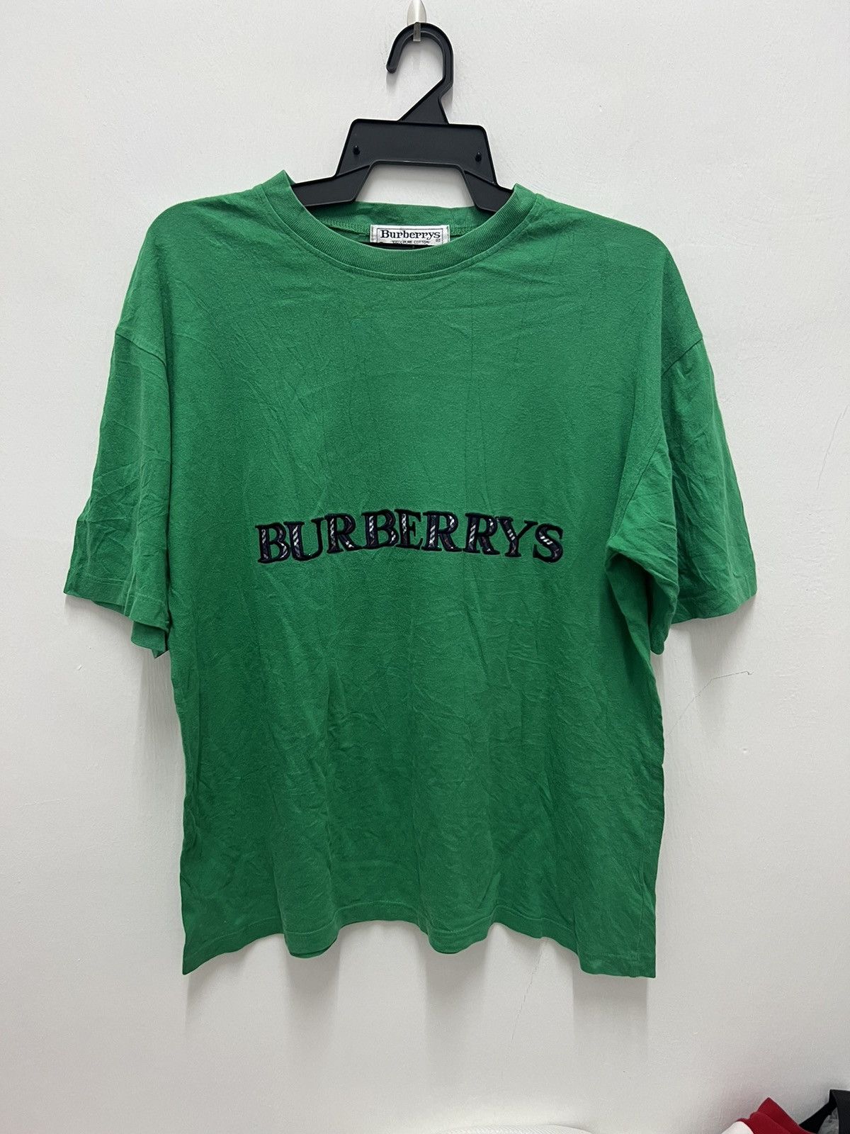 Vintage Burberrys Embroidered Spell Out Shirt