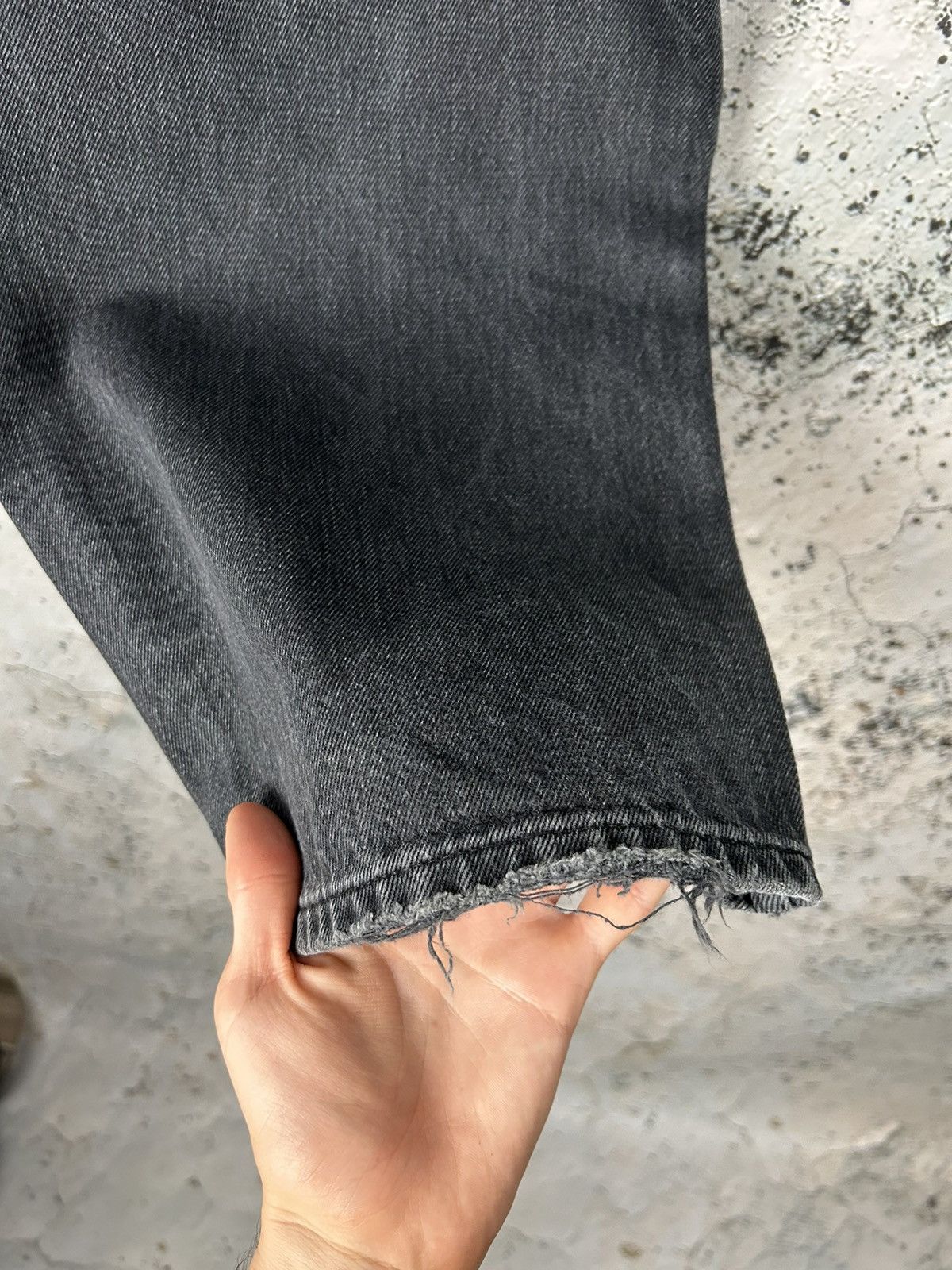 Vintage Weekday Astro Loose Baggy Jeans Denim Washed Black Rare Size US 27 - 6 Thumbnail