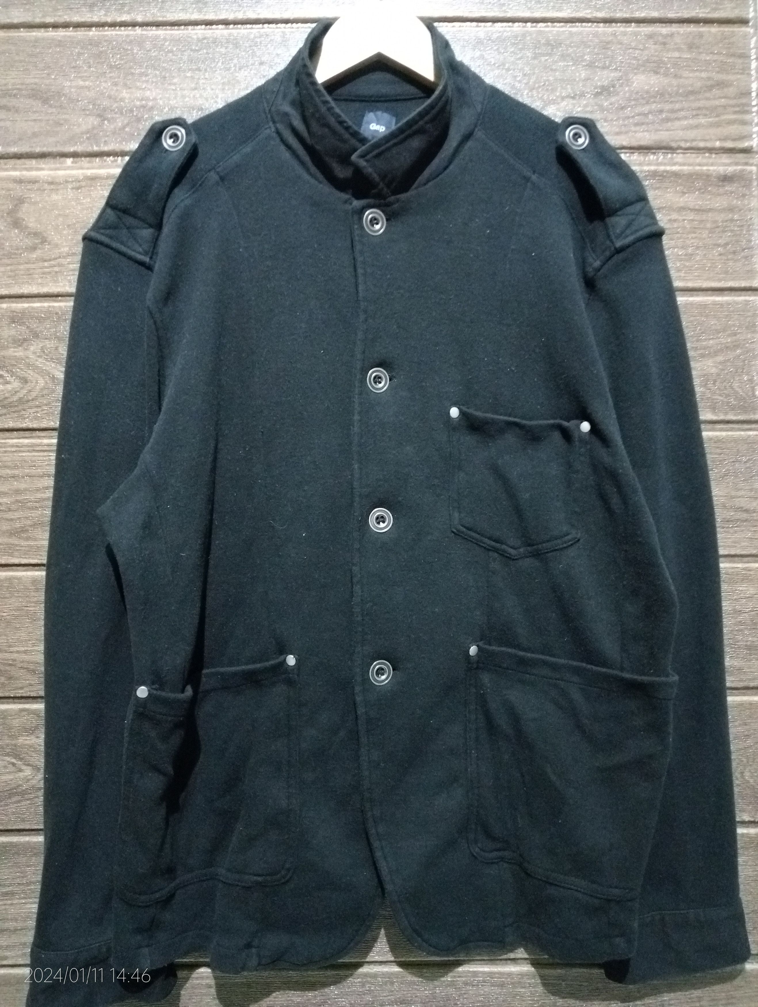 image of Avant Garde x Gap Vintage Gap Black Cotton Rockstar Jacket, Men's (Size XL)