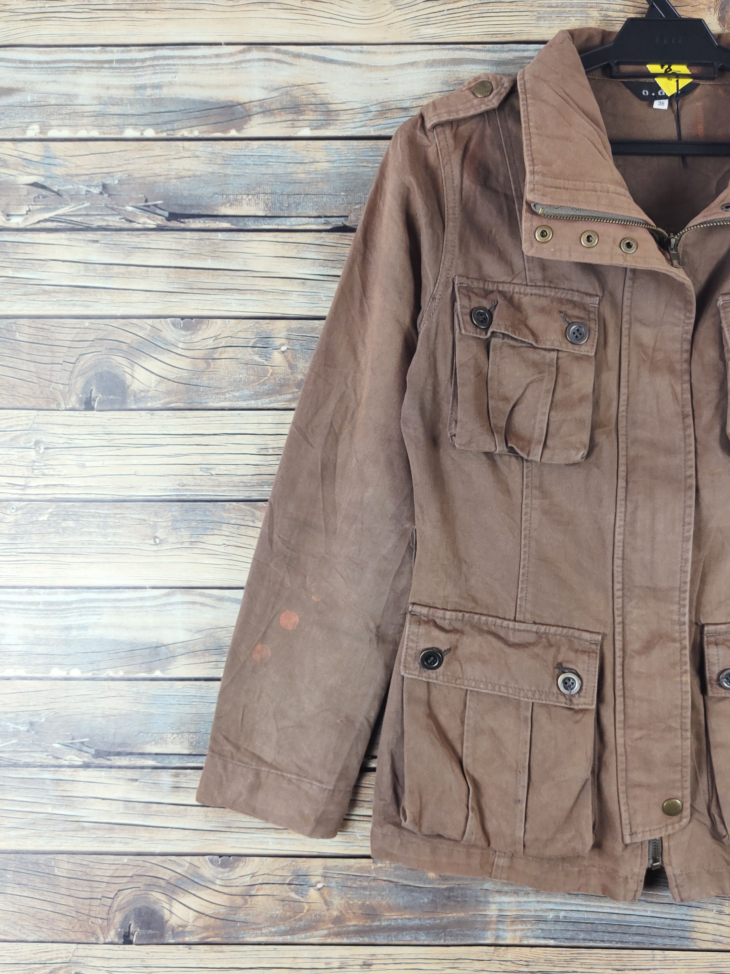 O.d.a Brown faded vintage Jackets #W1757
