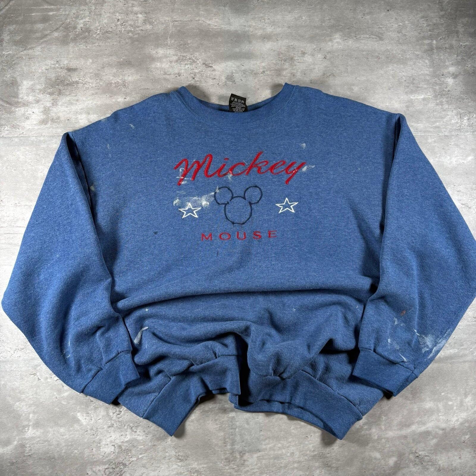 Disney Vintage 90s Mickey Mouse Disney sweatshirt Size US L / EU 52-54 / 3 - 1 Thumbnail